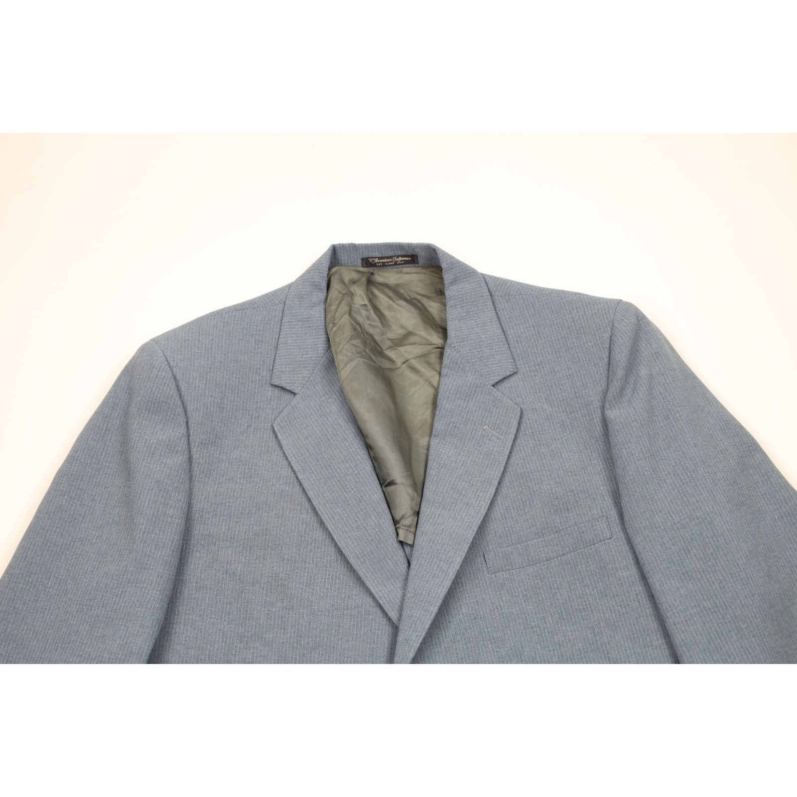 Vintage Vintage 70s Streetwear Pinstriped 2 Piece Wedding Suit Size 48L - 3 Thumbnail