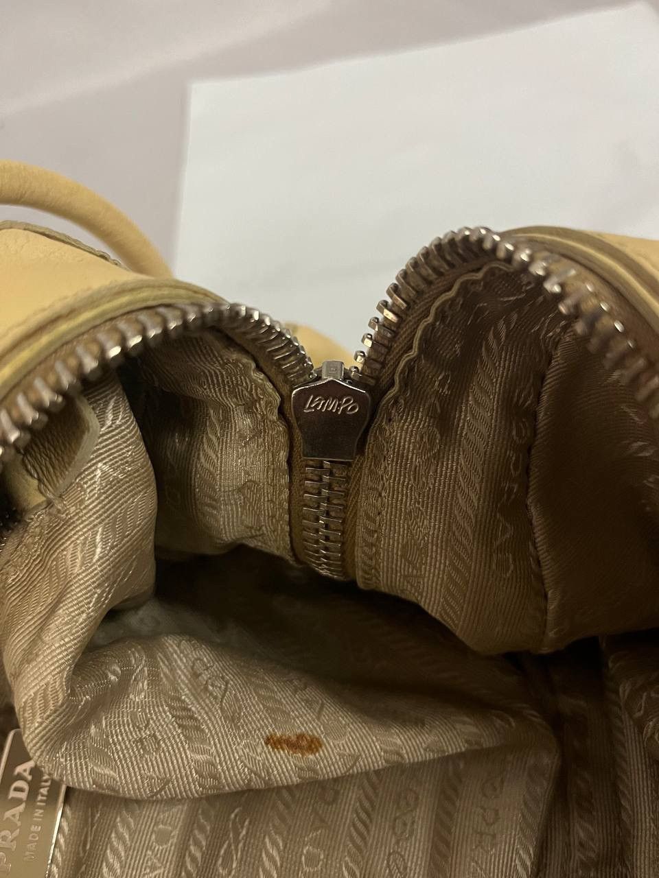 Prada Prada Bag Leather Beige Size ONE SIZE - 8 Thumbnail