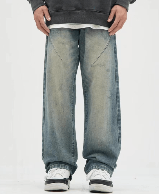 Japanese Brand × Jean American retro washed jeans men's loose casual high street Size US 32 / EU 48 - 1 Thumbnail