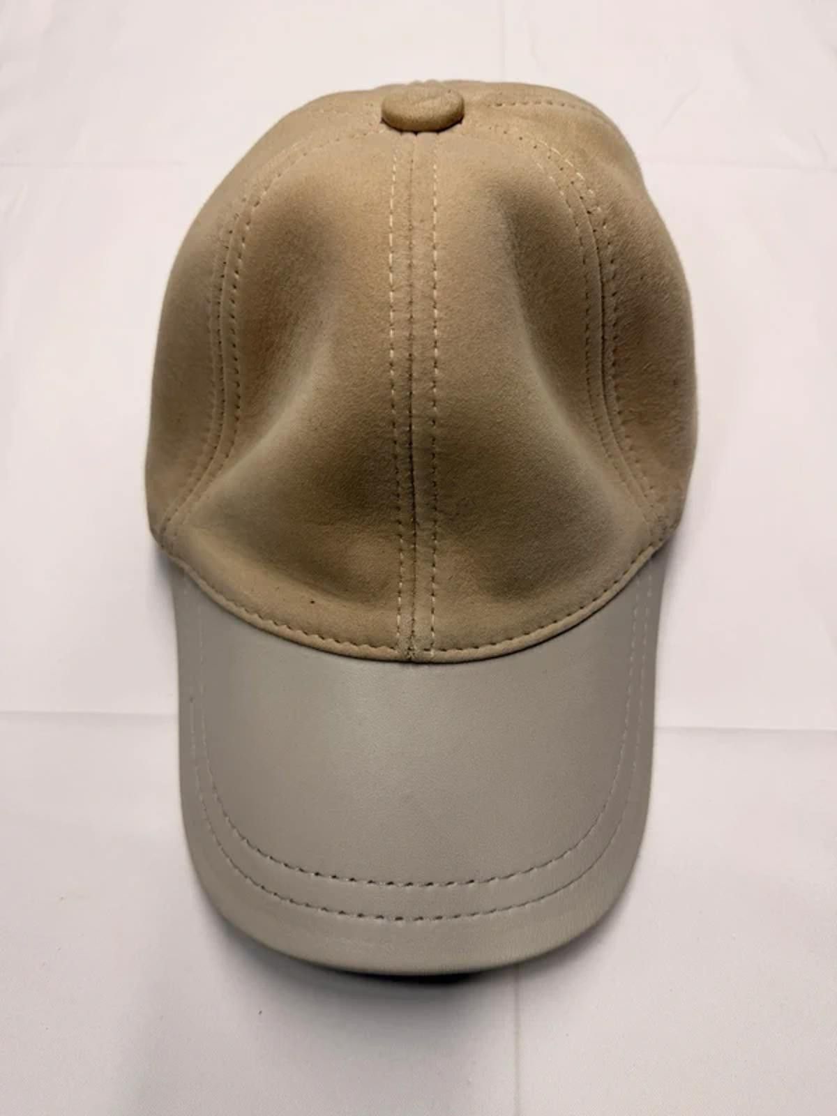 Other NEW Suede Leather Baseball Cap - Premium Hat 038 Size ONE SIZE - 2 Thumbnail