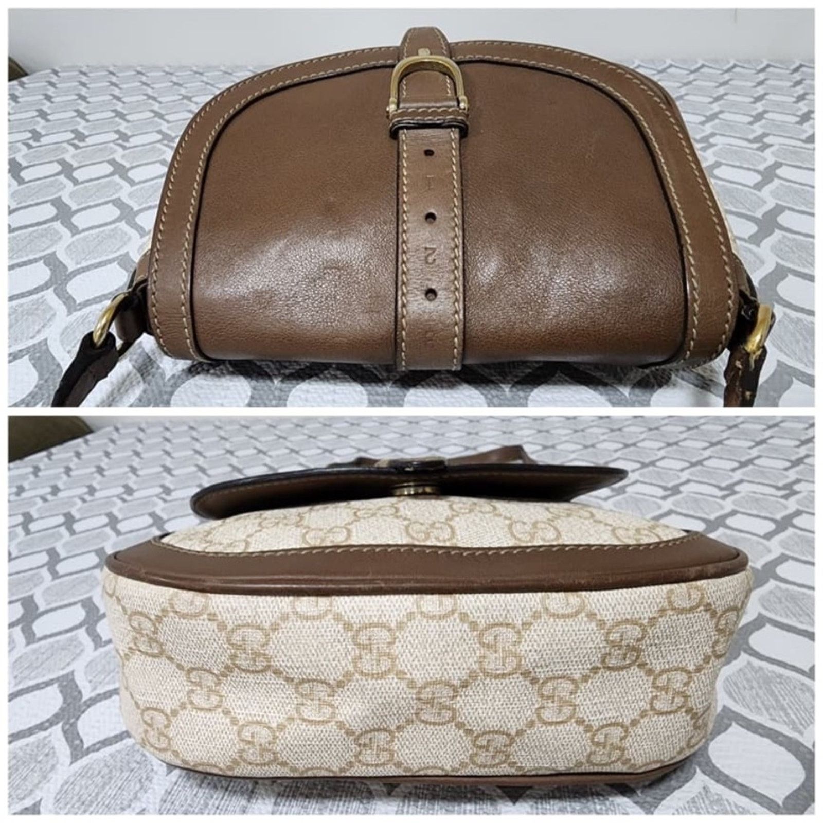 Gucci Authentc Gucci GG Supreme Shoulder/Crossbody Bag Brown/Cream Size ONE SIZE - 8 Thumbnail