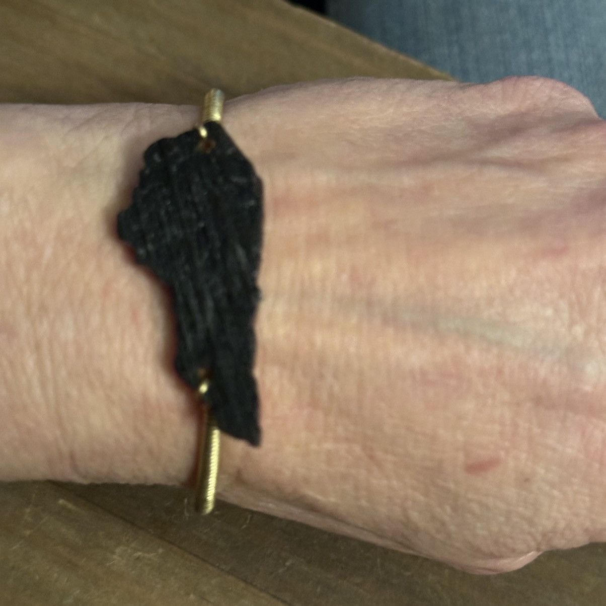 Other Kansas cut out state gold tone adjustable bangle bracelet Size ONE SIZE - 3 Thumbnail