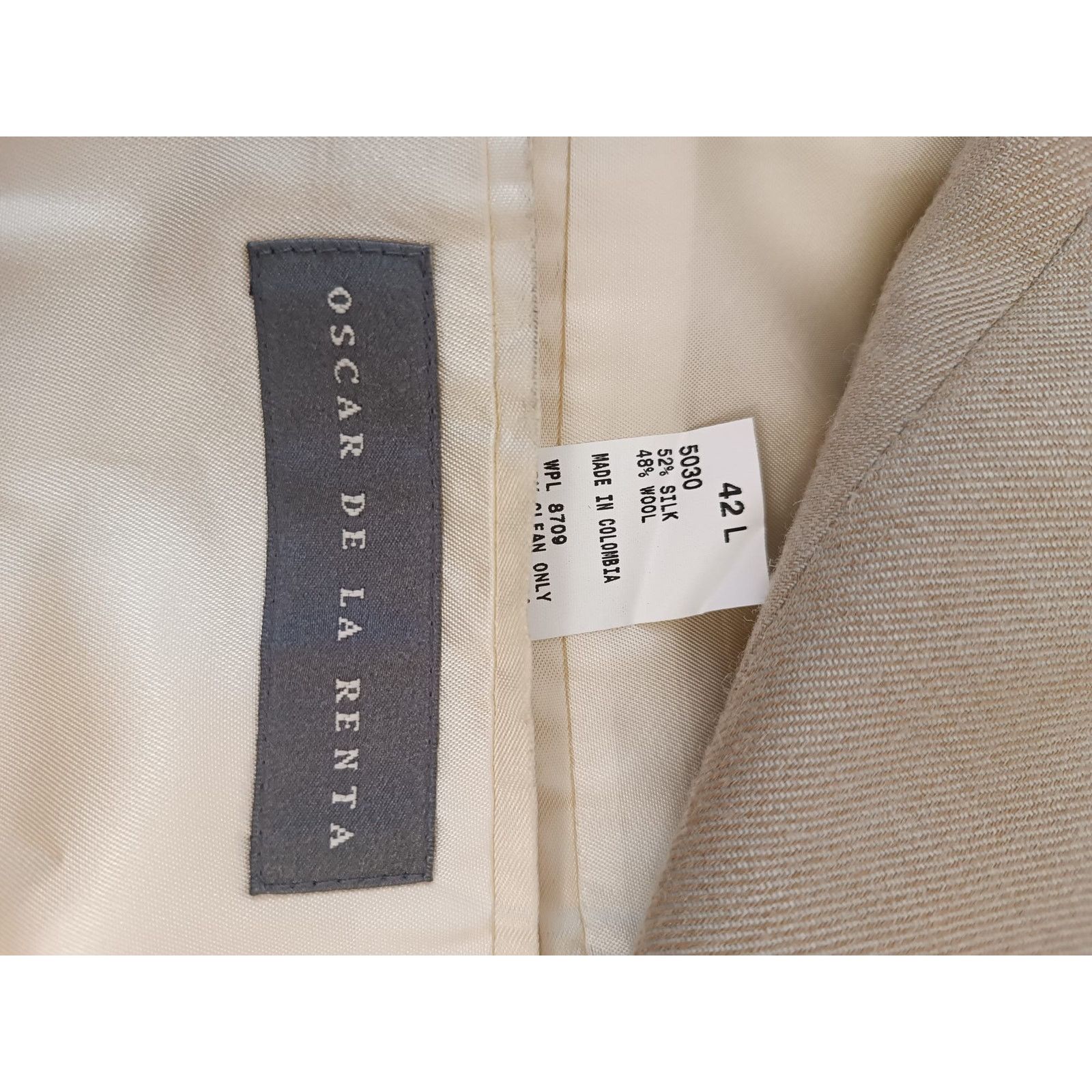 Oscar De La Renta Oscar De La Renta Men Vintage Blazer Suit Jacket Silk Wool Size 52R - 12 Thumbnail