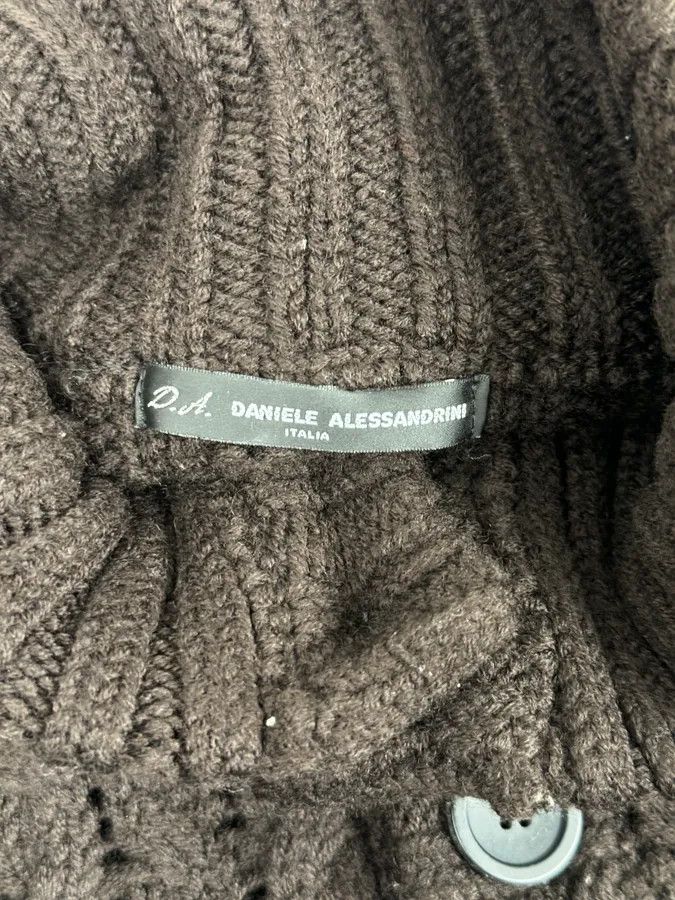 Daniele Alessandrini 2000s Daniele Alessandrini Brown Wool Buttoned Sweater Size US M / EU 48-50 / 2 - 8 Thumbnail
