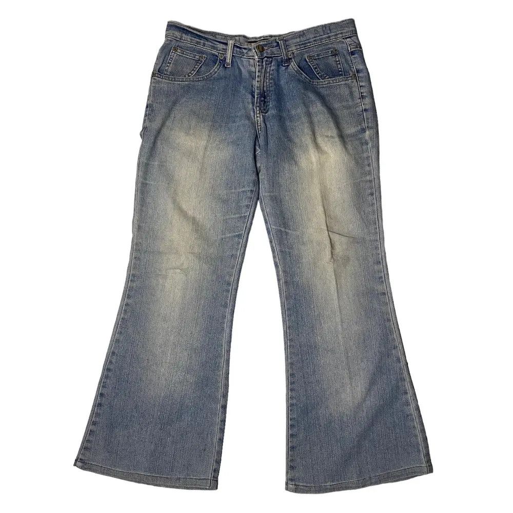 Vintage 2000's Fif Flared Seawash Baggy Jeans Size US 28 / EU 44 - 1 Thumbnail