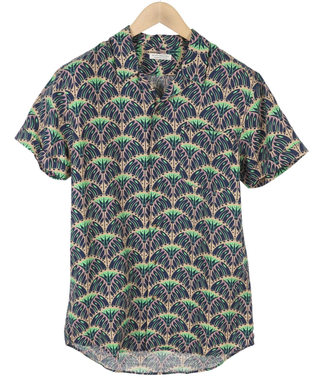 Scotch & Soda M Multicoloured Patch Pocket Shirt 88524 Size US M / EU 48-50 / 2 - 1 Thumbnail