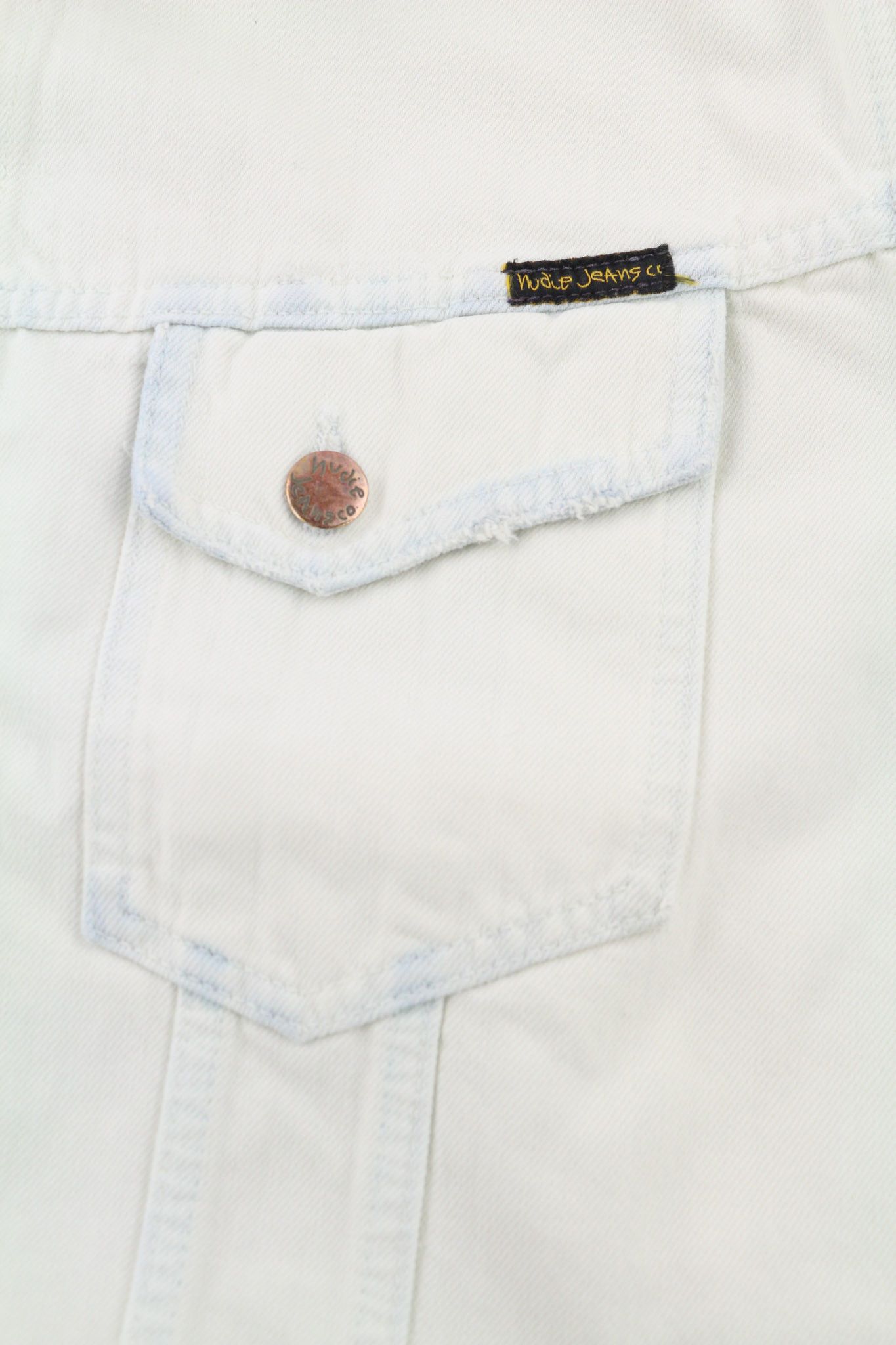 Nudie Jeans TERRY XL Extreme Bleach Light Jacket 81035 Size US XL / EU 56 / 4 - 6 Thumbnail