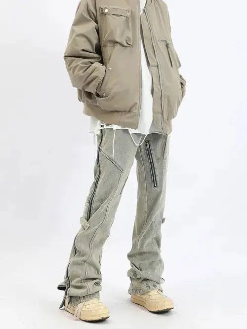 Japanese Brand × Vintage Punk style jeans in a casual cut Size US 32 / EU 48 - 1 Thumbnail