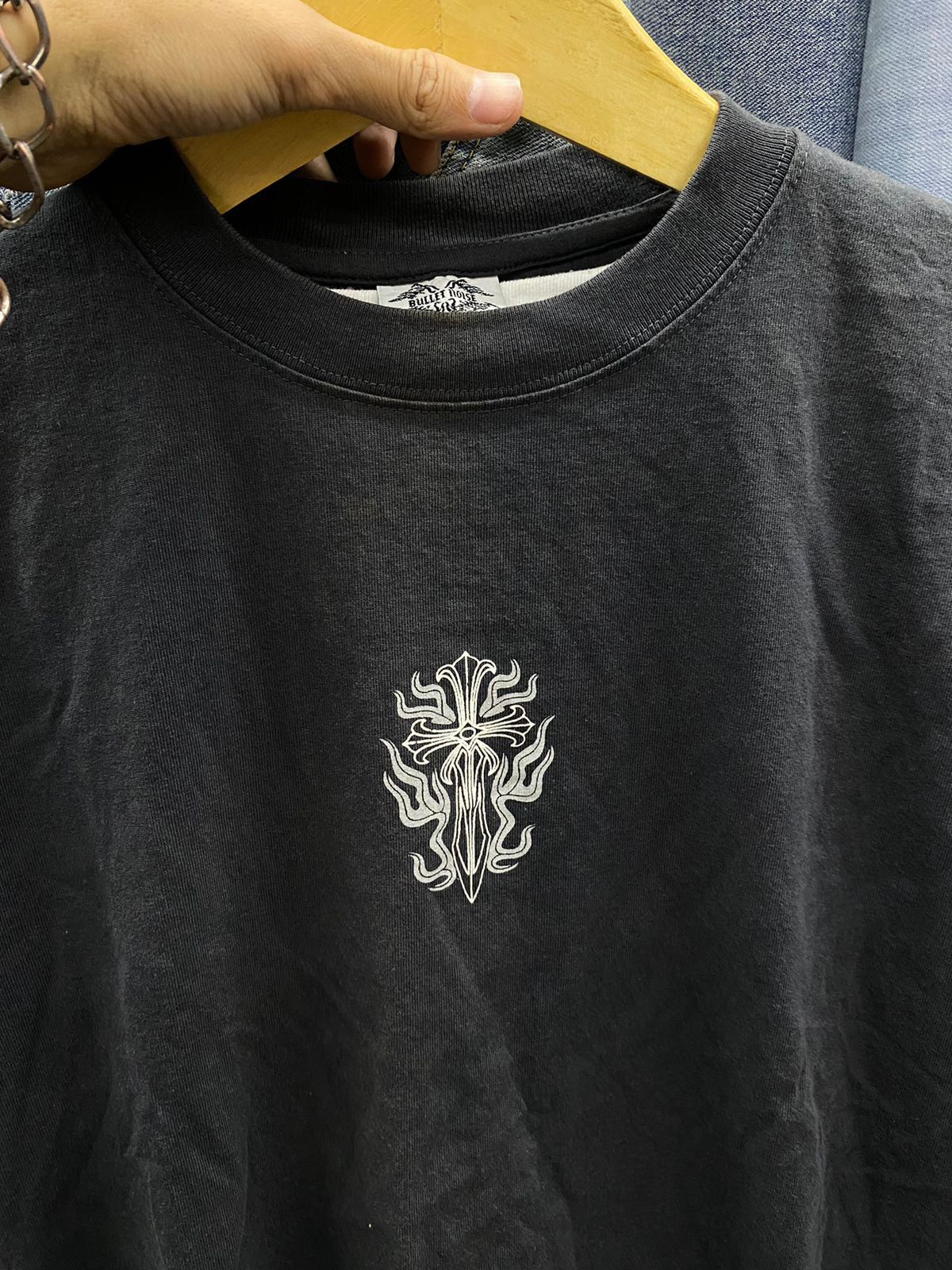 Japanese Brand Bullet Noise The Metal Cross Line Size US L / EU 52-54 / 3 - 3 Thumbnail