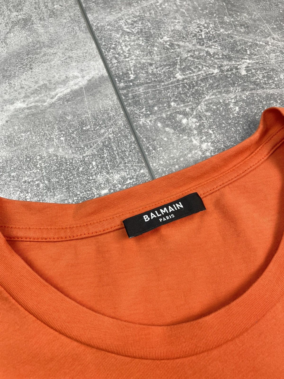 Balmain Balmain Big Logo T-shirt Orange Size US M / EU 48-50 / 2 - 11 Thumbnail