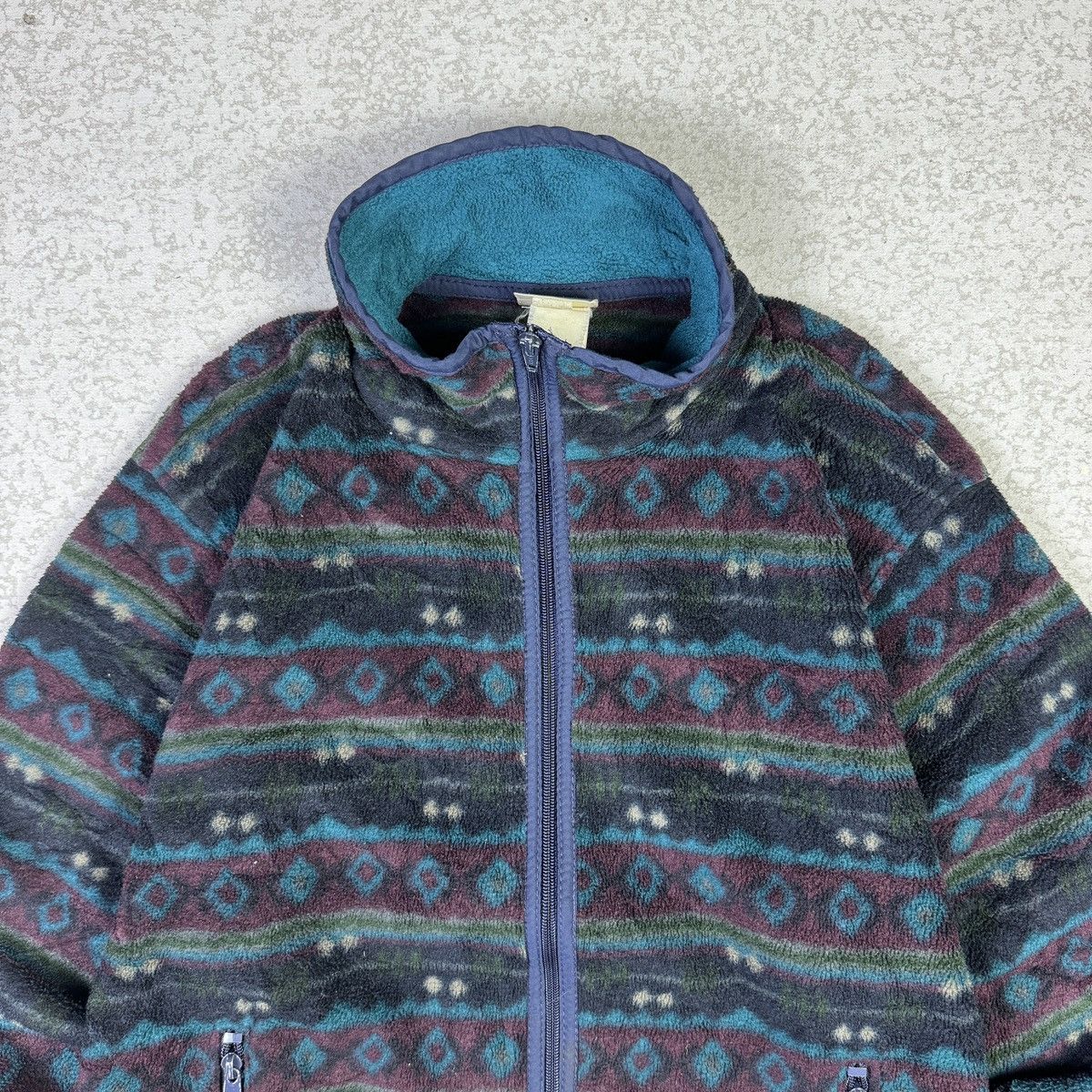 L.L. Bean × Vintage 💥Vintage L.L.Bean Native Style Fleece Jacket Size US S / EU 44-46 / 1 - 2 Thumbnail