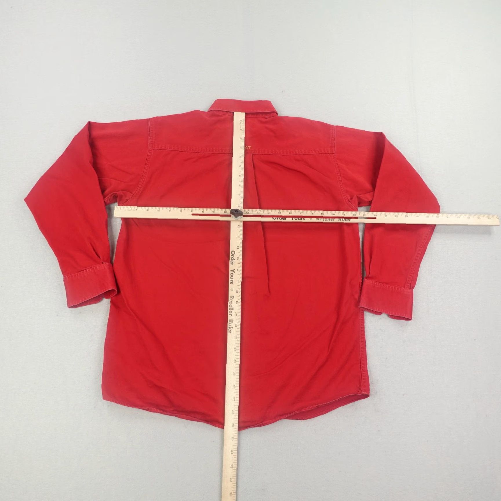Ariat Ariat Men's Button Down Shirt XL Western Cowboy Rodeo Ranch Work Casual Cotton Long Sleeve Red Size US M / EU 48-50 / 2 - 4 Thumbnail