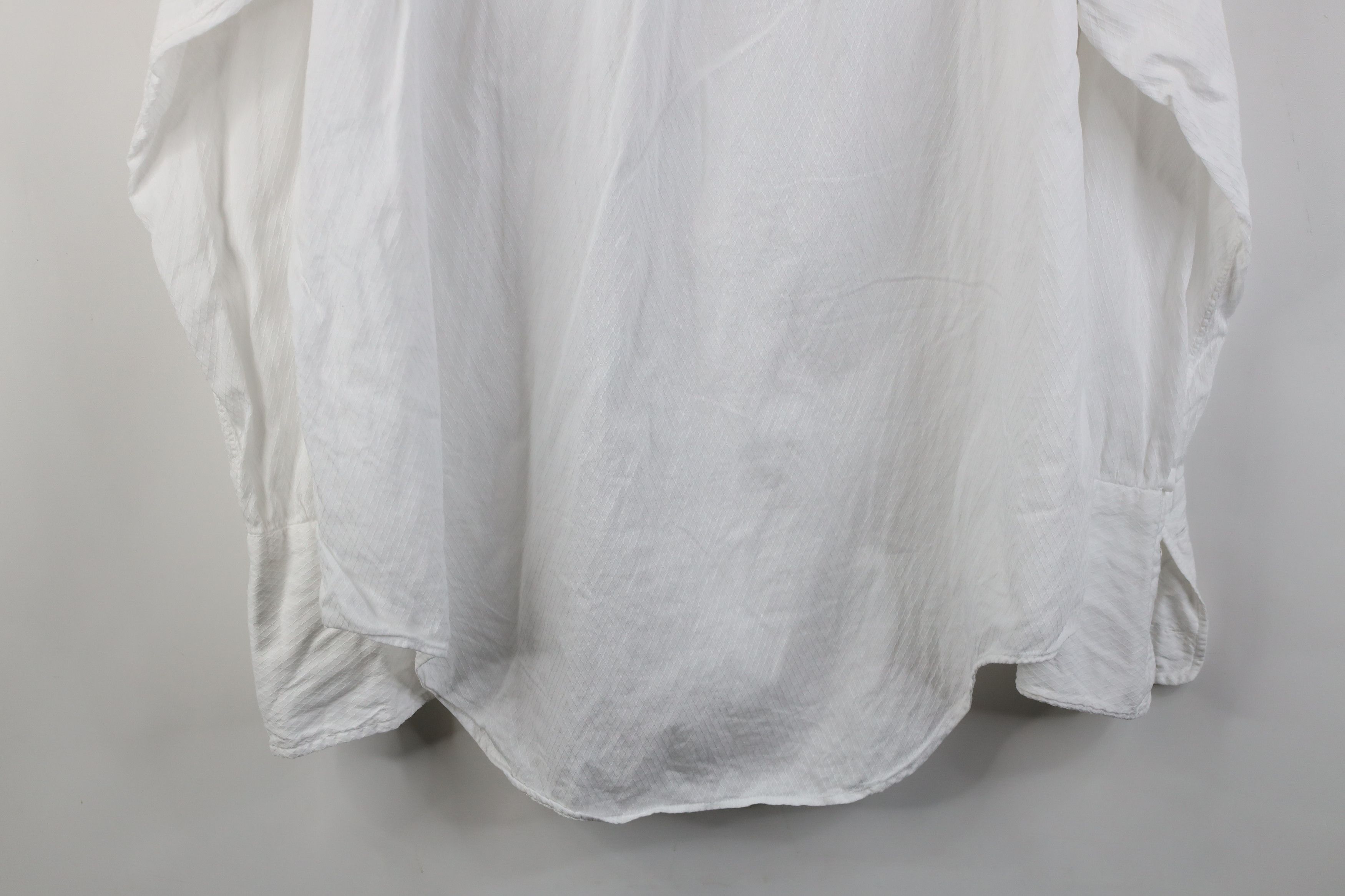 Vintage Vintage 50s Streetwear French Cuff Button Shirt White USA Size US L / EU 52-54 / 3 - 13 Thumbnail