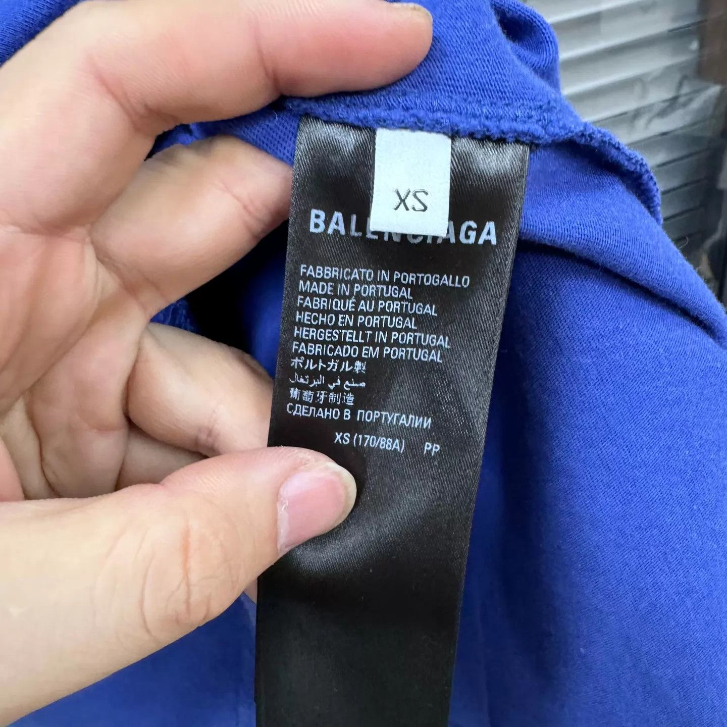 Balenciaga Balenciaga SS23 Navy Blue Coke Wave Logo T-Shirt XS Size US XS / EU 42 / 0 - 5 Thumbnail