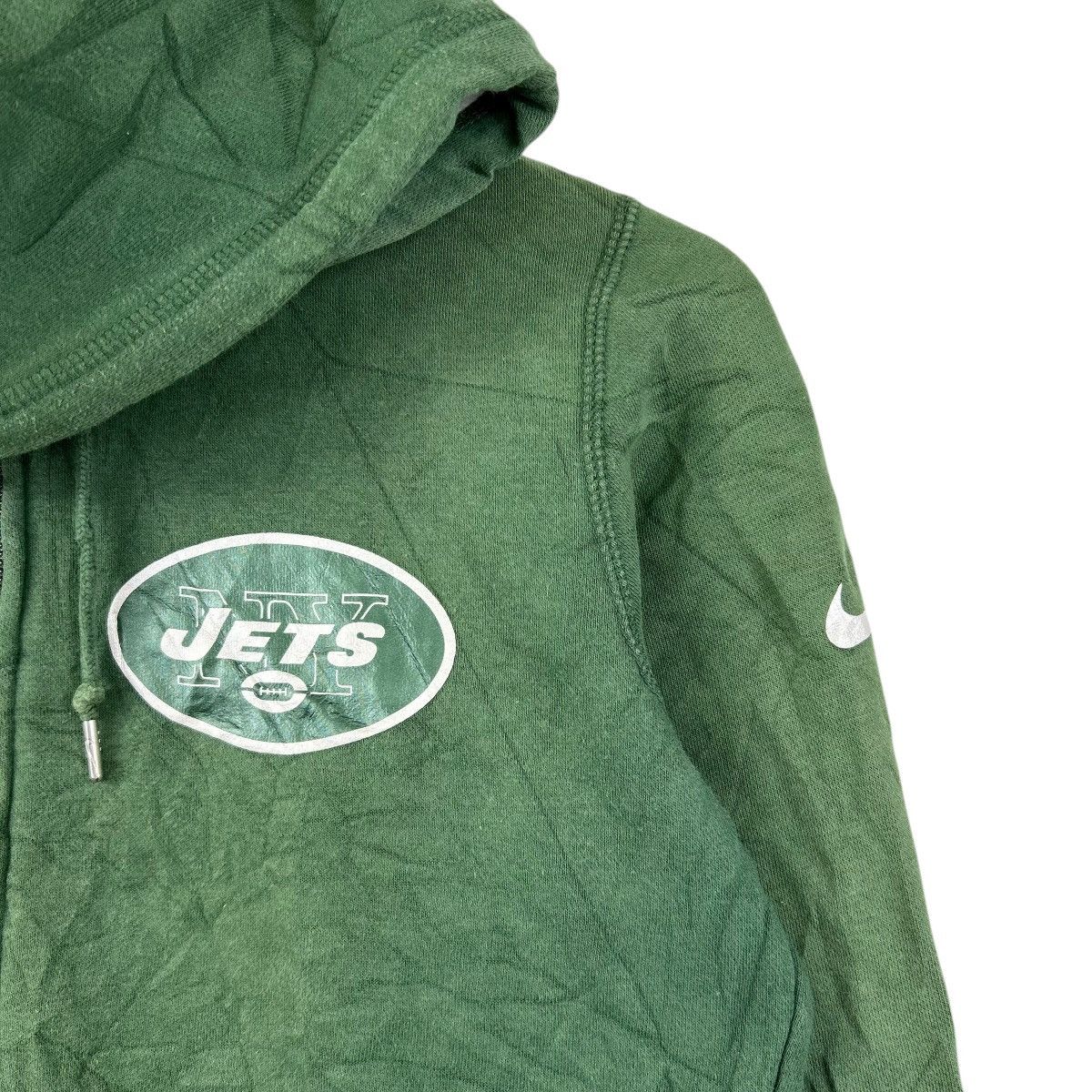 Nike NIKE JETS NFL Full Zip Zipper Hoodie Green Medium Size US M / EU 48-50 / 2 - 5 Thumbnail