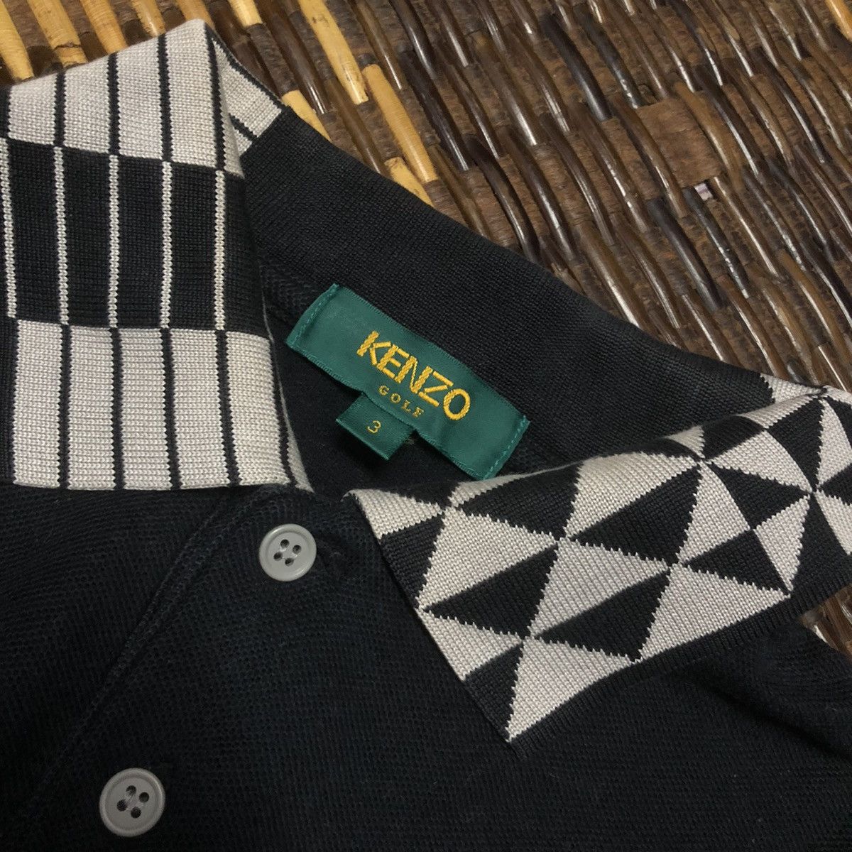 Kenzo × Vintage Vintage Kenzo Golf Long Sleeve Polo Shirt Size US M / EU 48-50 / 2 - 3 Thumbnail