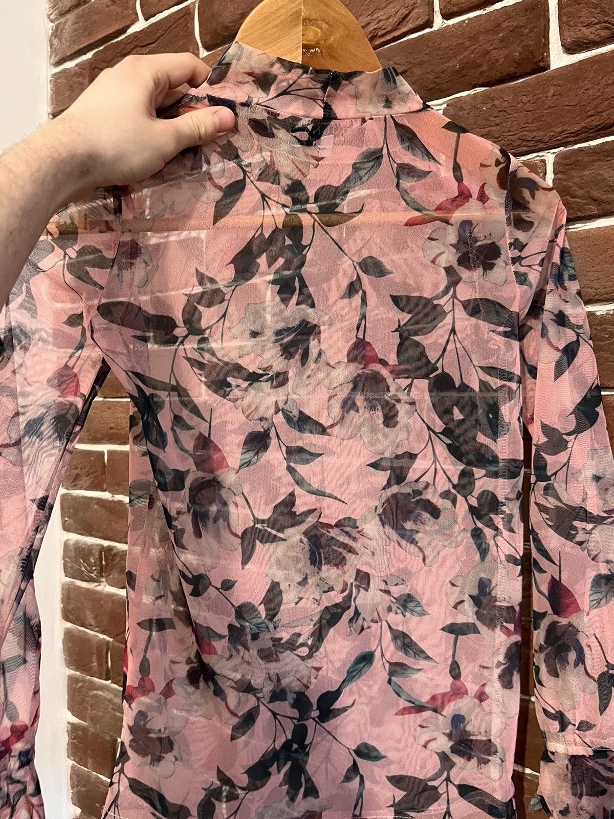 Vintage Rare Vintage Floral Y2K Mesh top like jean paul gaultie Size S / US 4 / IT 40 - 2 Thumbnail
