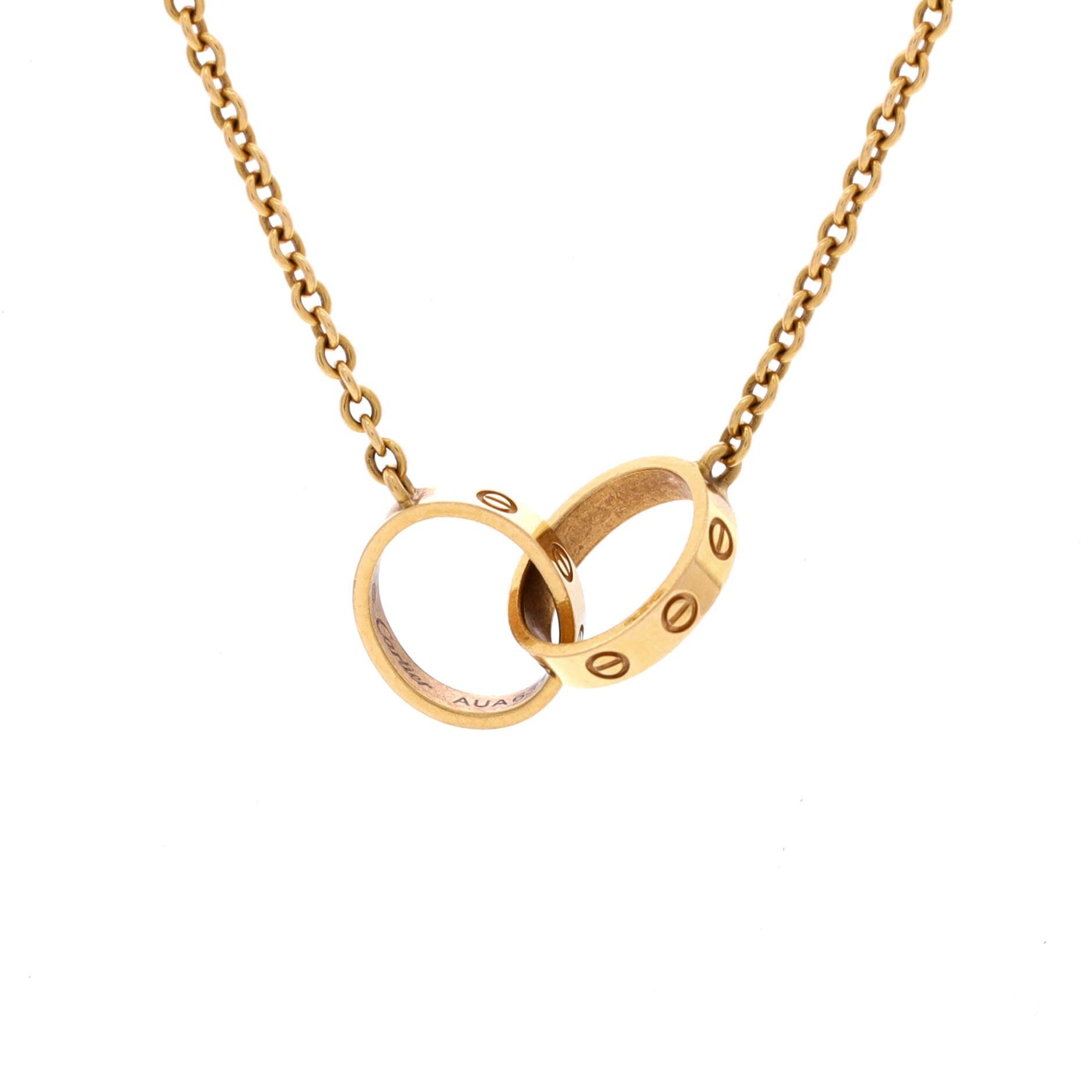 Cartier Love Interlocking Necklace Size ONE SIZE - 1 Thumbnail