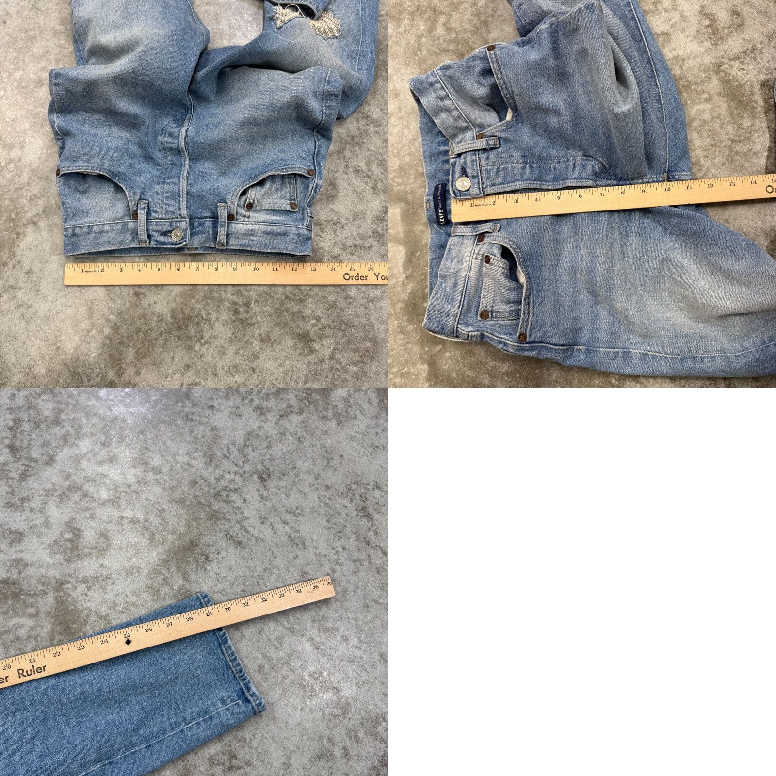 Levi's Levi's 501 Jeans Womens 25 Made & Crafted Selvedge Button Fly Blue Mom 90s Womens Jeans Size 42" / US 20 - 9 Thumbnail