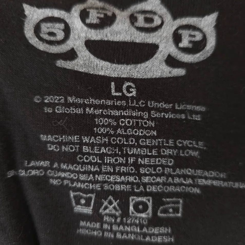 Vintage 5FDP T Shirt Mens Large Black Warhead Skull 5FDP Shirt Men Rock Music Skull Groove Metal Heavy Metal Size US L / EU 52-54 / 3 - 6 Thumbnail