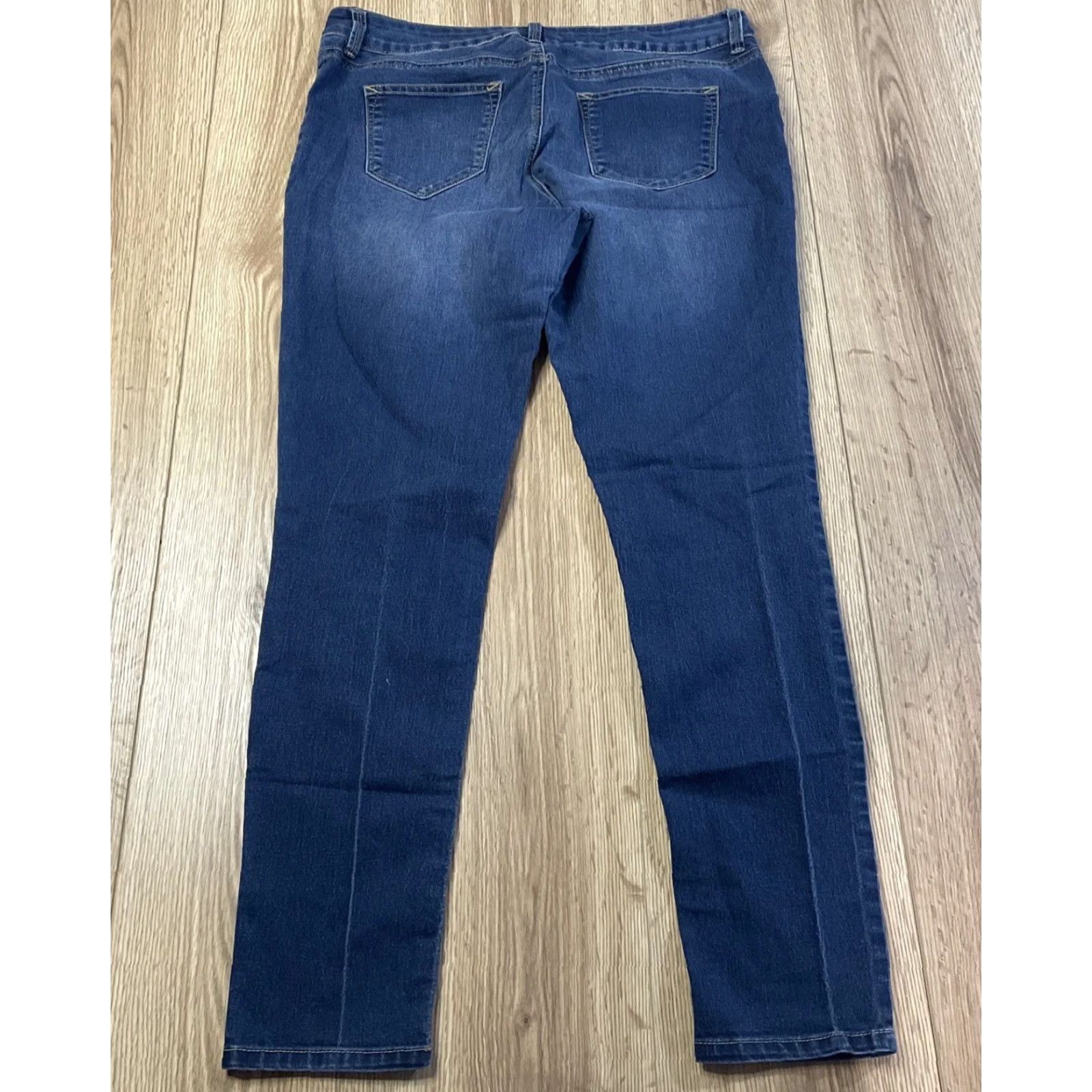 Vintage Maunces Jeans Womens Size Large Blue Low Rise Skinny Size 36" / US 14 / IT 50 - 3 Thumbnail