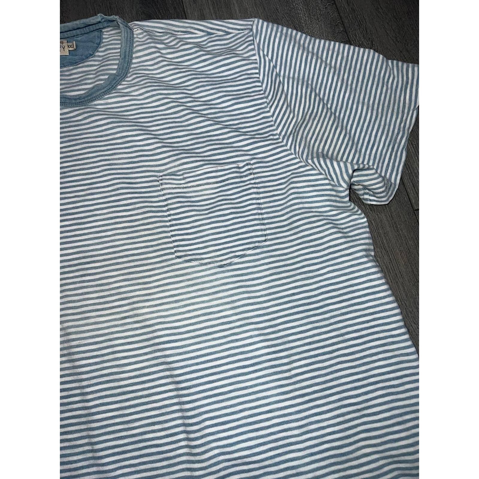 Faherty Faherty Short Sleeve Indigo Pocket Tee XXL blue A003248 Size US XXL / EU 58 / 5 - 5 Thumbnail