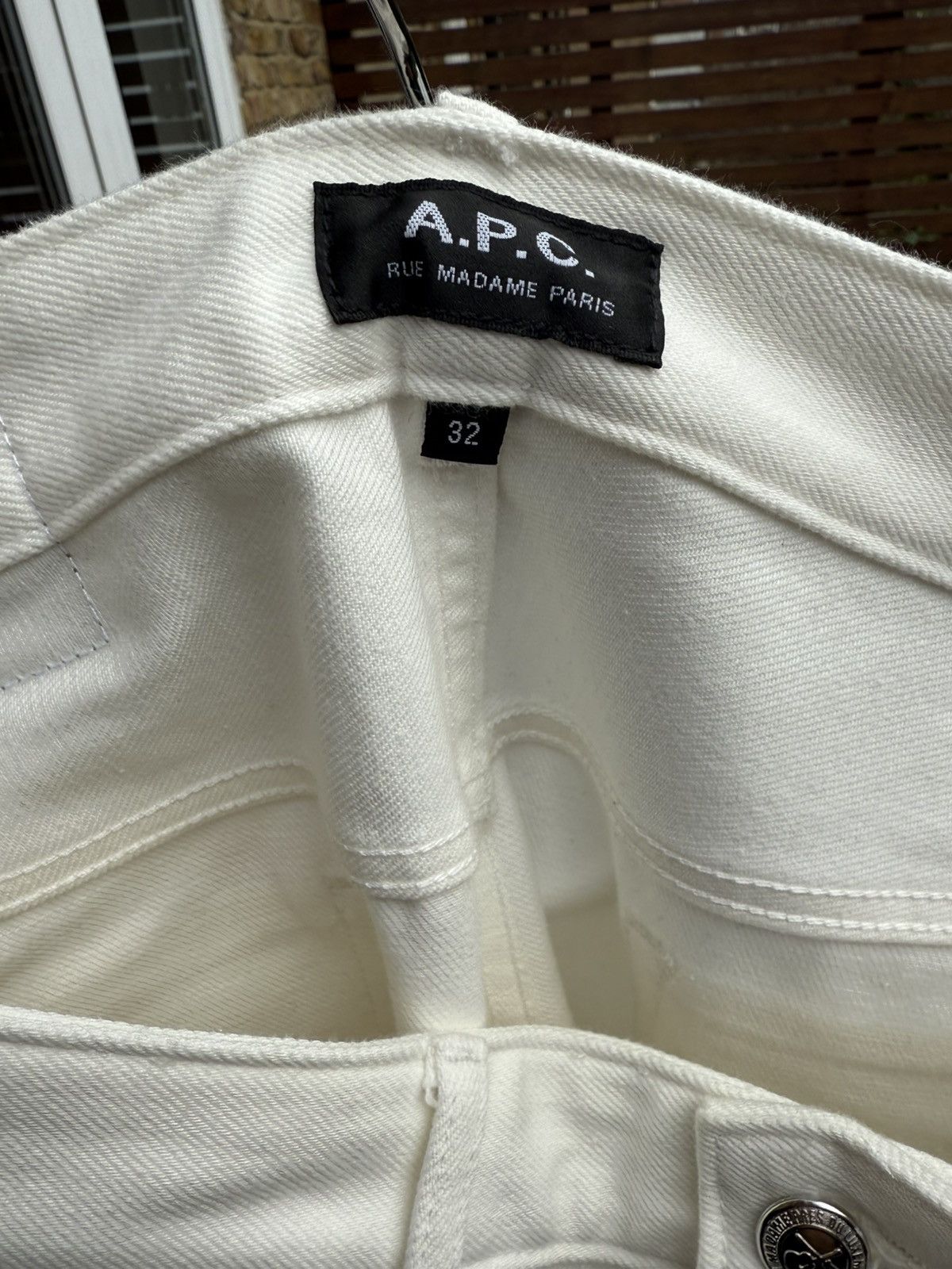 A.P.C. A.P.C FOR L'ETIQUETTE - LE JEAN, white denim Size US 32 / EU 48 - 9 Thumbnail