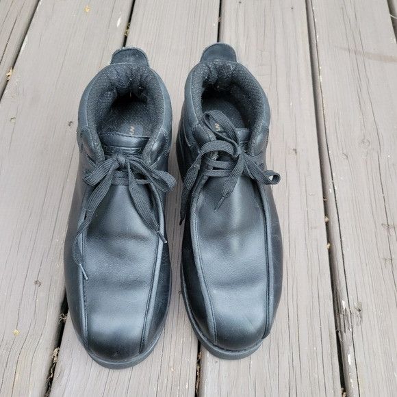 Lugz Vintage 90s y2k Lugz Black Leather Lace-up Baseball Toe Chun Size US 10 / IT 40 - 4 Thumbnail