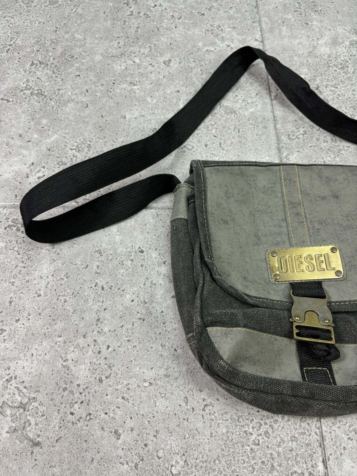 Diesel × Vintage Vintage Diesel Multi Pocket Leather Cargo Bag Avant Garde Size ONE SIZE - 3 Thumbnail