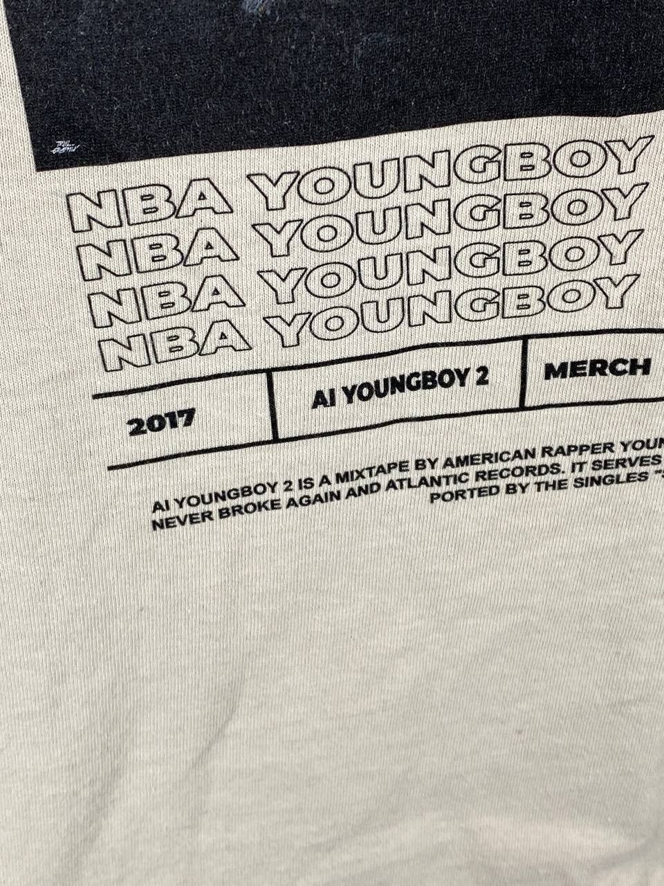 Rap Tees 2017 NBA Youngboy Tour Tee Streetwear Rap Size US M / EU 48-50 / 2 - 4 Thumbnail