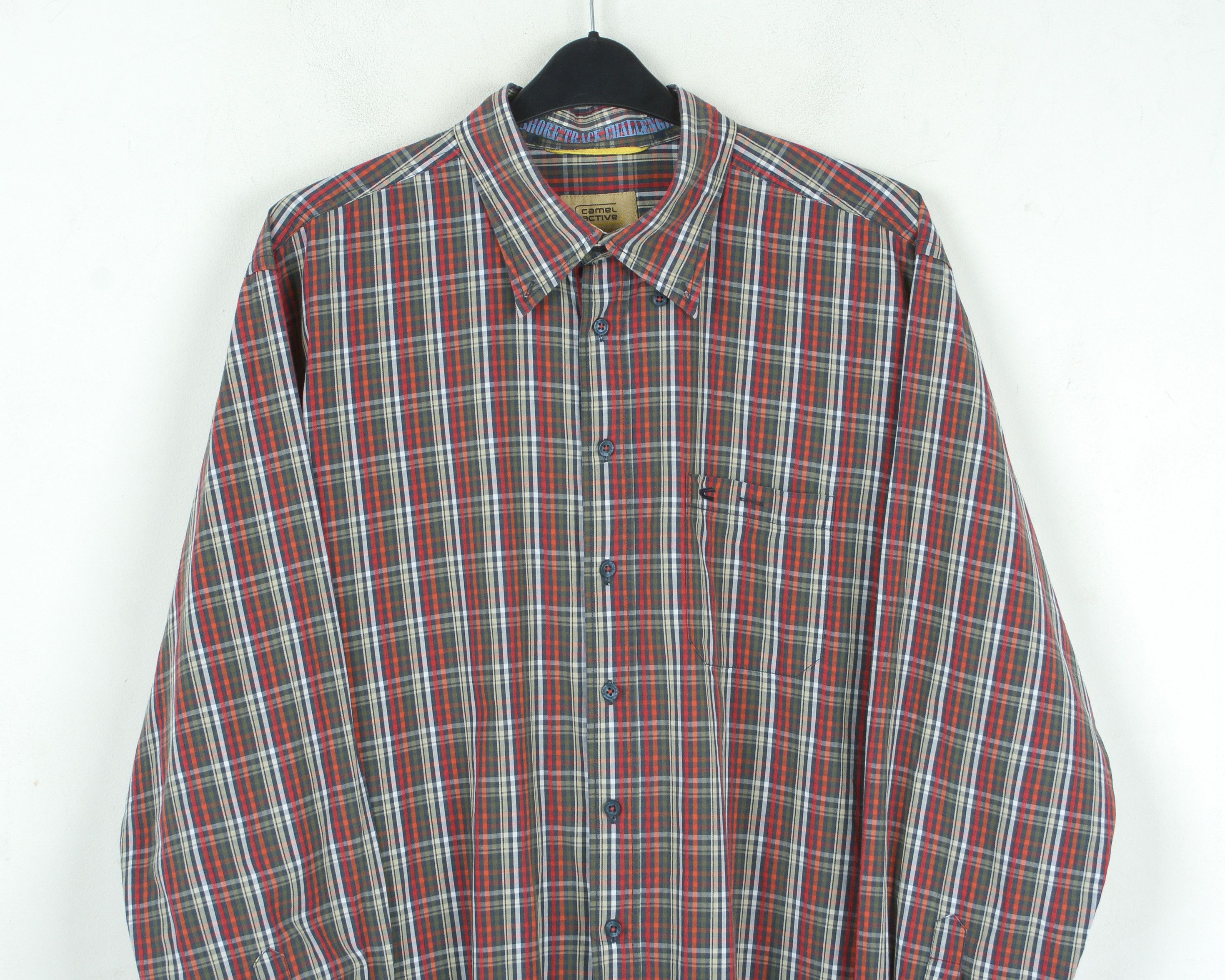 camel active Casual Regular 2XL Shirt Long Sleeve Check Plaid Button Up Size US XXL / EU 58 / 5 - 7 Thumbnail