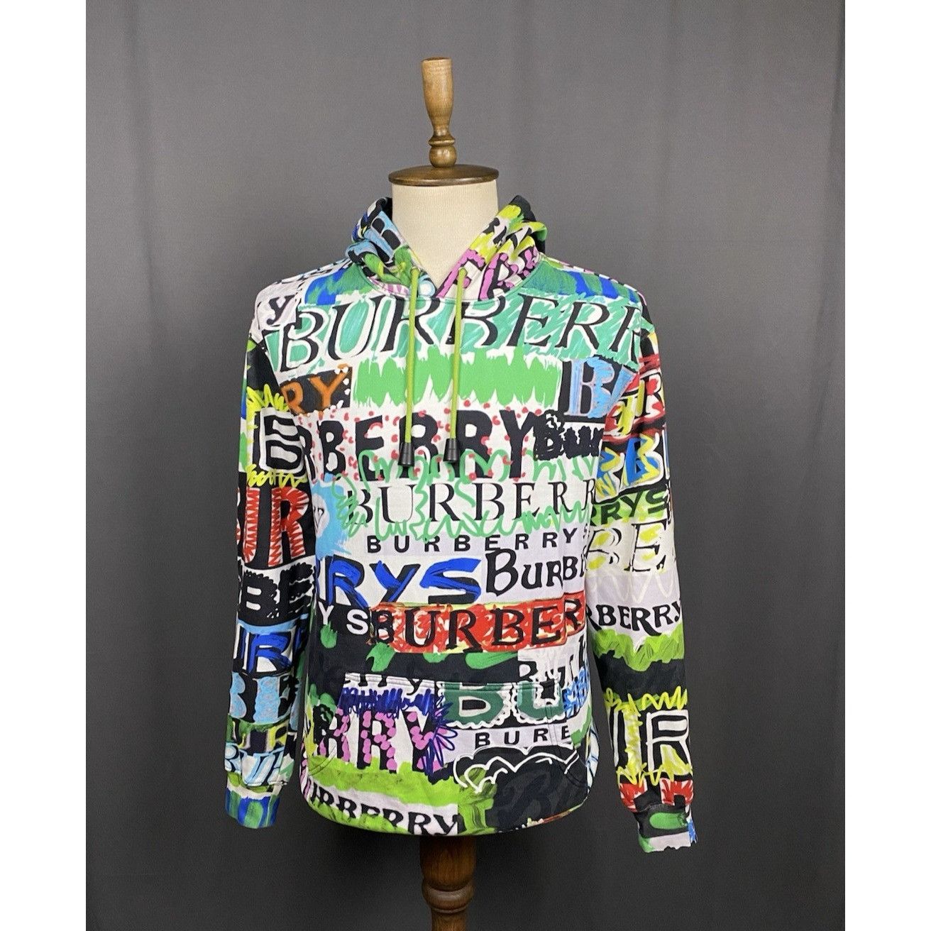 Burberry Burberry Graphic Logo Monogram Men's Multicolored Hoodie Swe Size US M / EU 48-50 / 2 - 1 Thumbnail