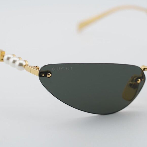 Gucci Gucci GG1920S 001 Sunglasses Shiny Gold with White Pearl Size ONE SIZE - 5 Thumbnail