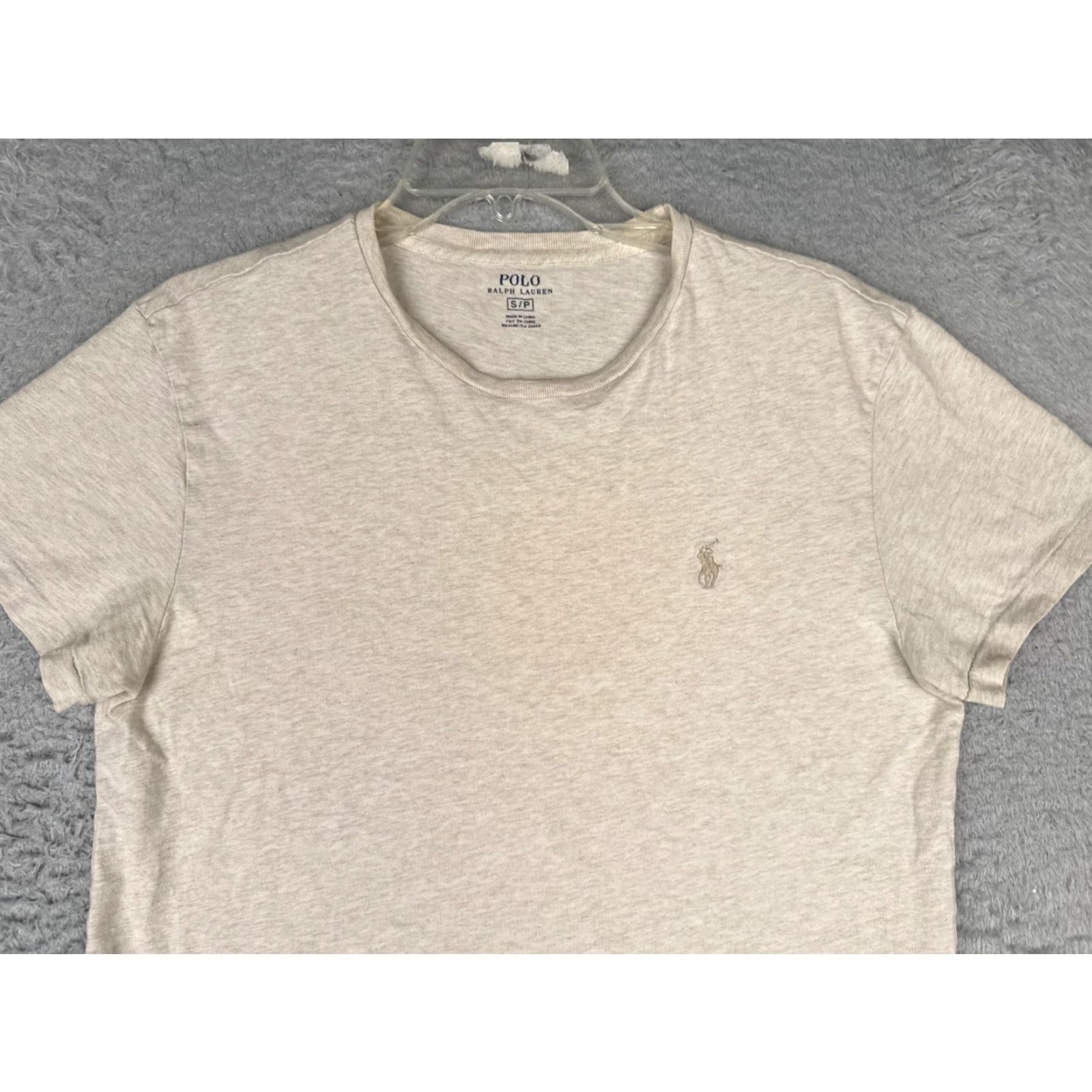 Ralph Lauren Polo Ralph Lauren Shirt Adult Small Light Beige Crew Neck 100% Cotton Short Sleeve Logo Beiges All Seasons Men T-Shirt Regular XS? Size US S / EU 44-46 / 1 - 4 Thumbnail