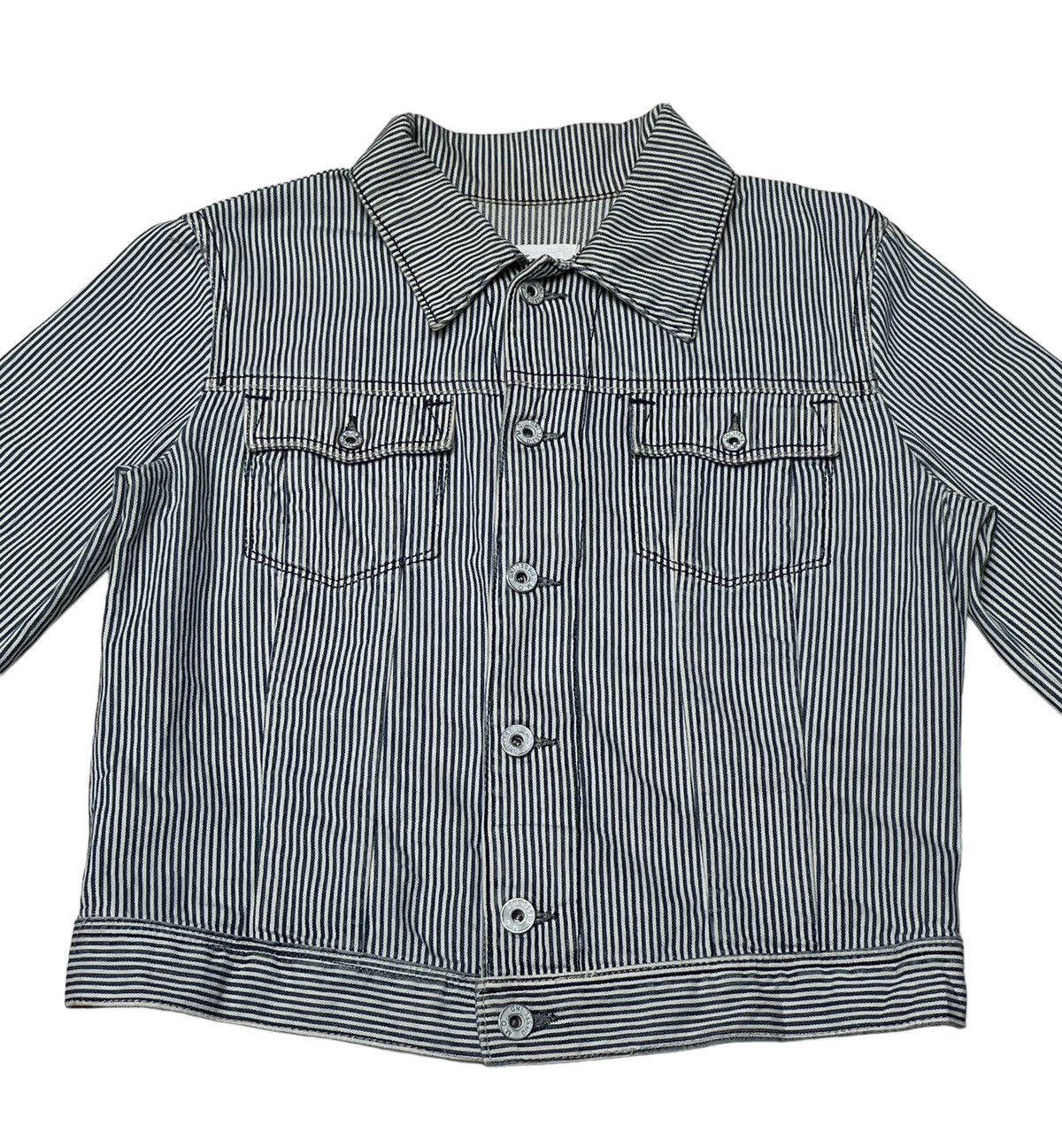 Designer × Diesel × Vintage Vintage Brand Diesel Hickory Trucker Jacket 2000s Size US L / EU 52-54 / 3 - 3 Thumbnail