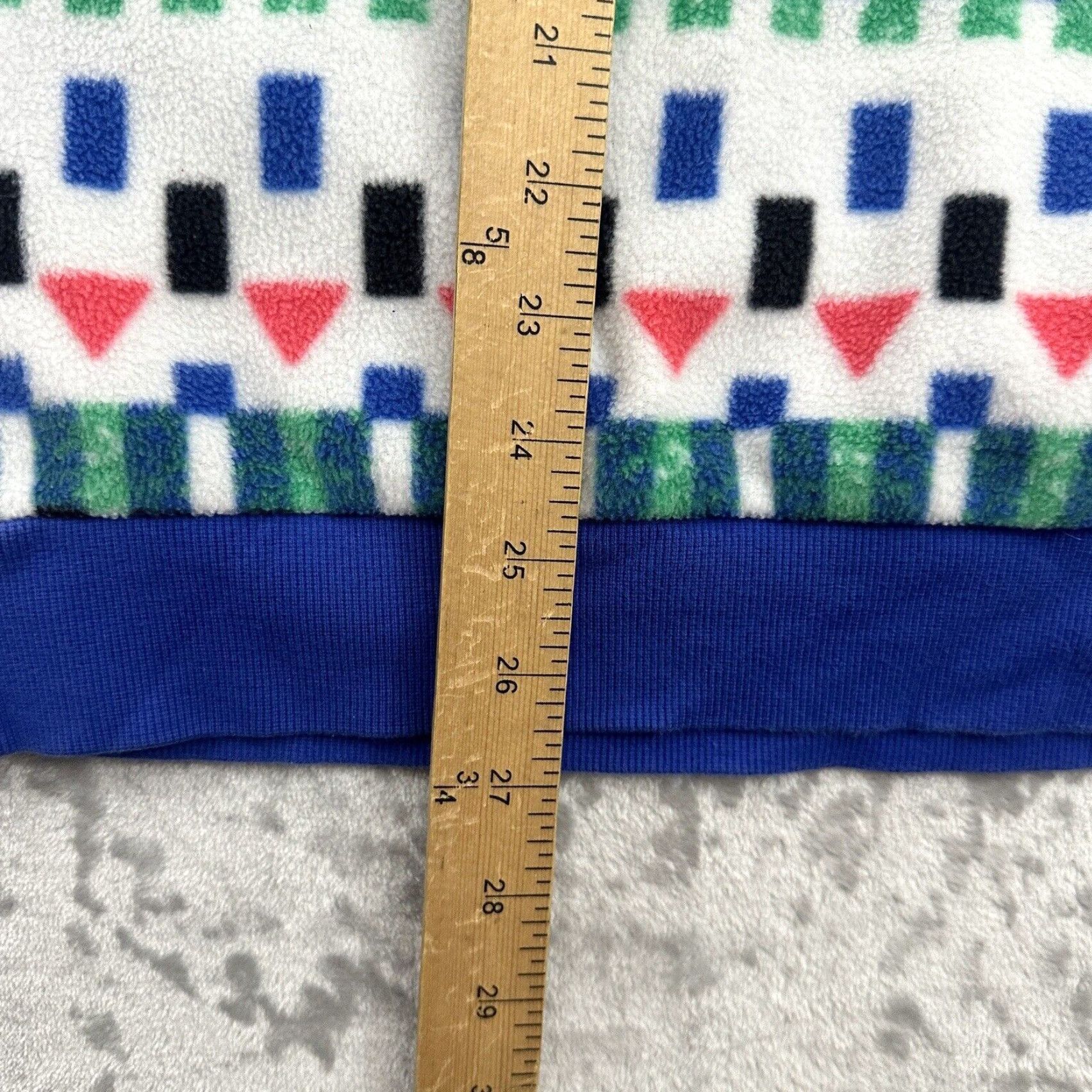 Vintage VINTAGE Columbia Powder Keg Fleece Pullover White Print Lapis Blue AM2206 Size US S / EU 44-46 / 1 - 6 Thumbnail