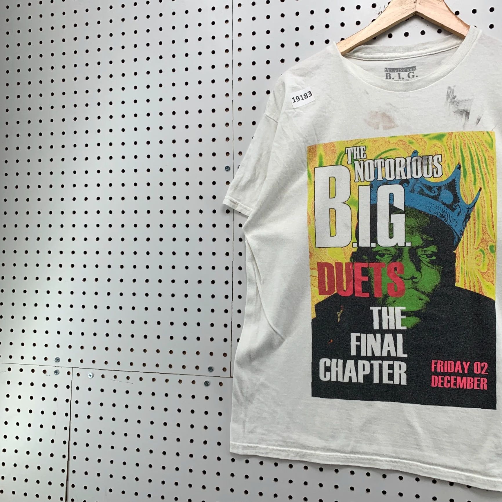 Vintage Notorious BIG Duets The Final Chapter Shirt White Adult Large Music Hip Hop T 22x27 Mens Size US L / EU 52-54 / 3 - 3 Thumbnail