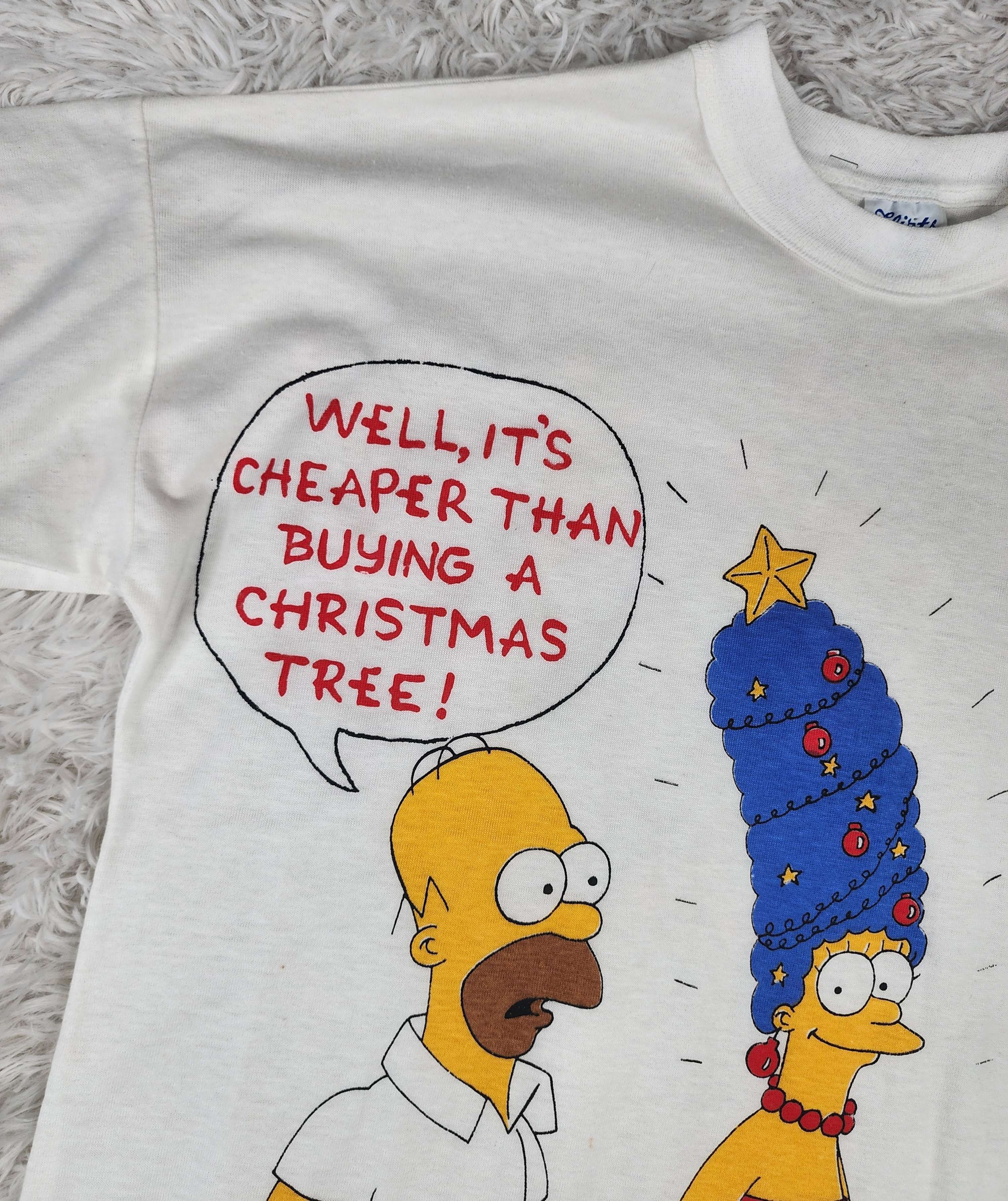 The Simpsons Vintage 1990 The simpsons Marge christmas tee Size US L / EU 52-54 / 3 - 2 Thumbnail