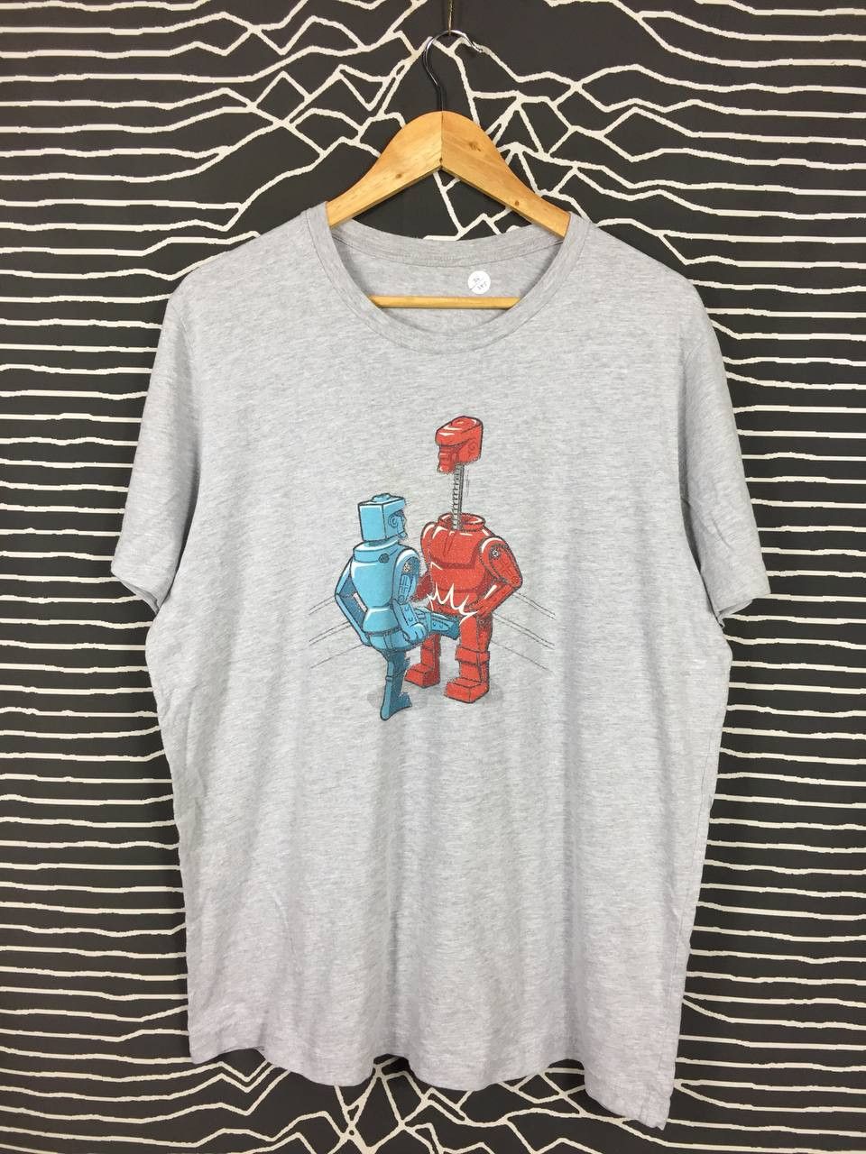 Arts & Science × Vintage Blue Kick! Retro Boxing Robot Graphic Tee Size US XL / EU 56 / 4 - 2 Thumbnail