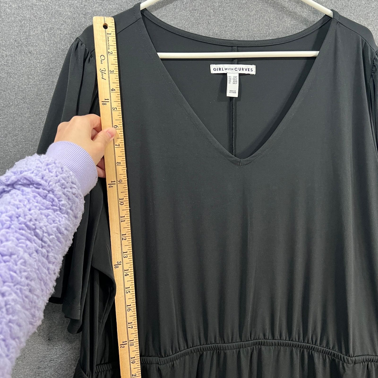 Other Girl With Curves Petite Knit Midi Dress with Flutter Sleeve Size XXL / US 16-18 / IT 52-54 - 8 Thumbnail