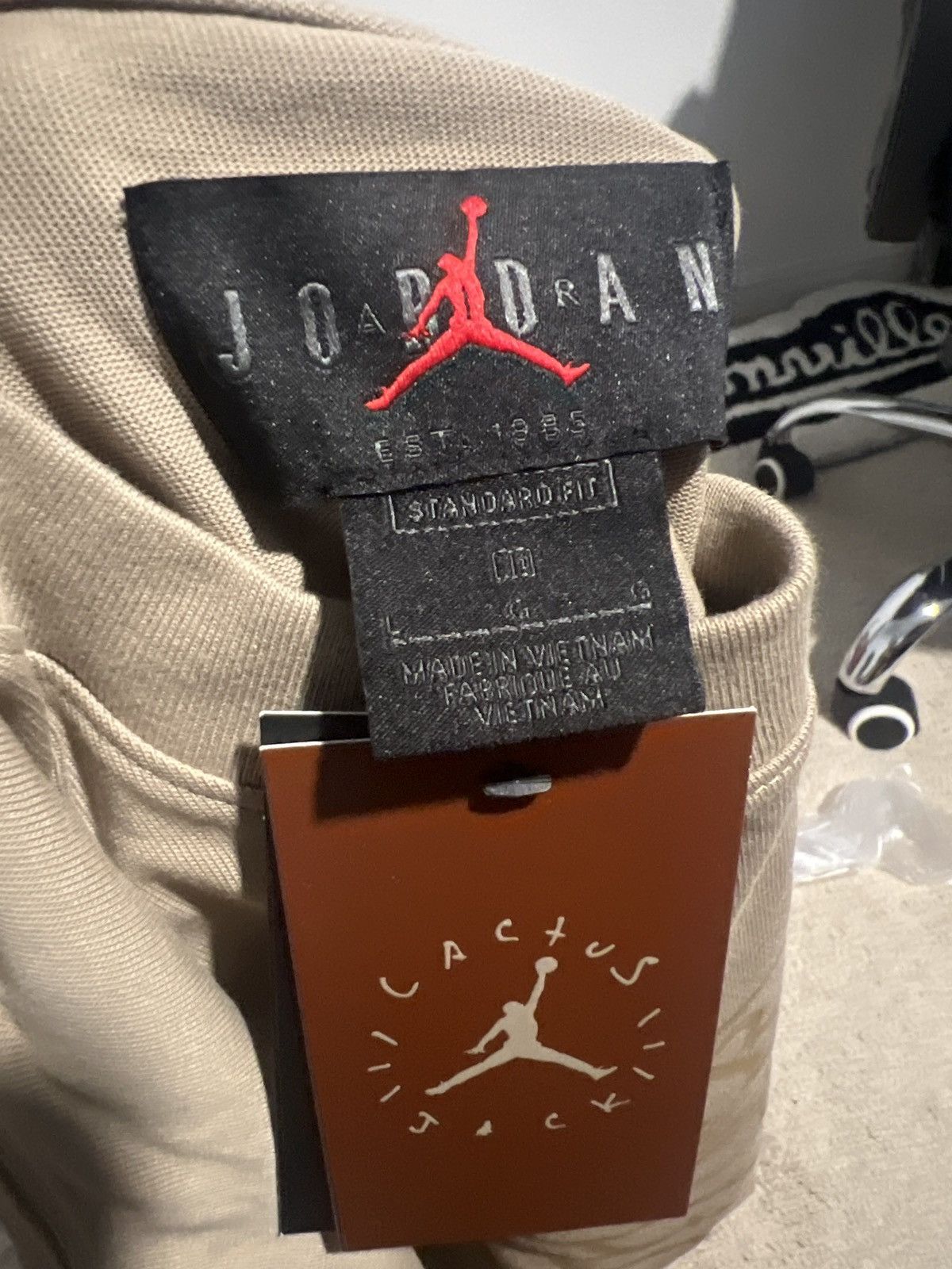Jordan Brand × Nike × Travis Scott Travis Scott Cactus Jack X Jordan T shirt Size US L / EU 52-54 / 3 - 8 Thumbnail