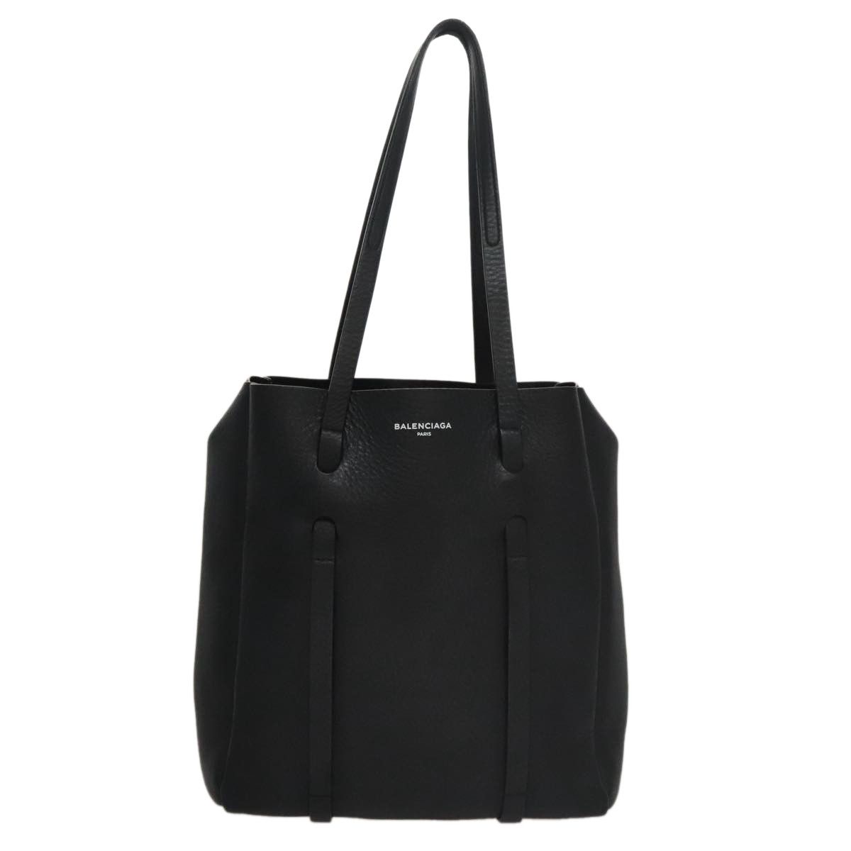 Balenciaga Everyday Black Leather Tote Bag (Pre-Owned) Size ONE SIZE - 1 Thumbnail