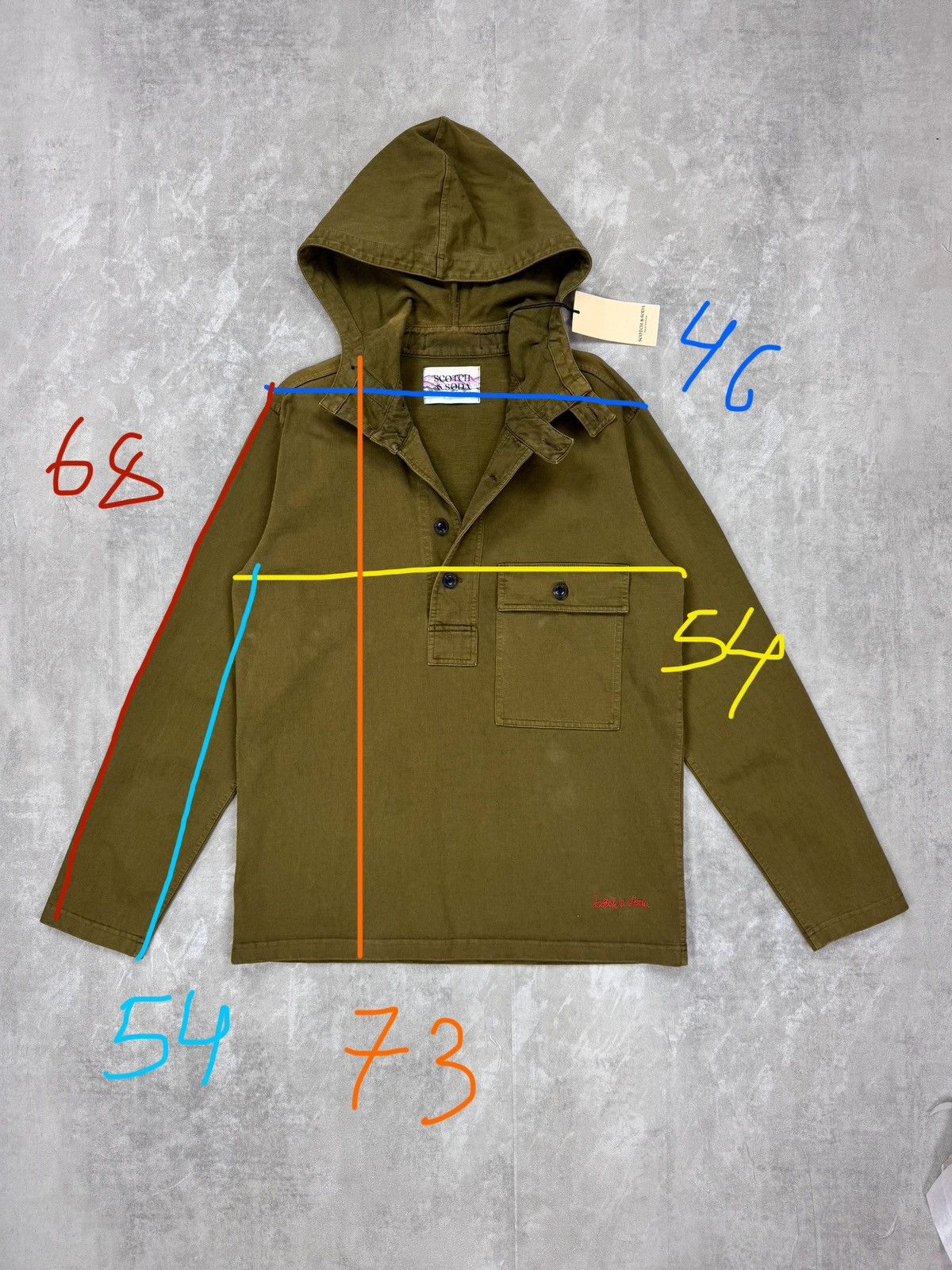 Scotch & Soda Scotch Soda A31 Inbetween Jacket military hooded Army Anorak Size US L / EU 52-54 / 3 - 10 Thumbnail