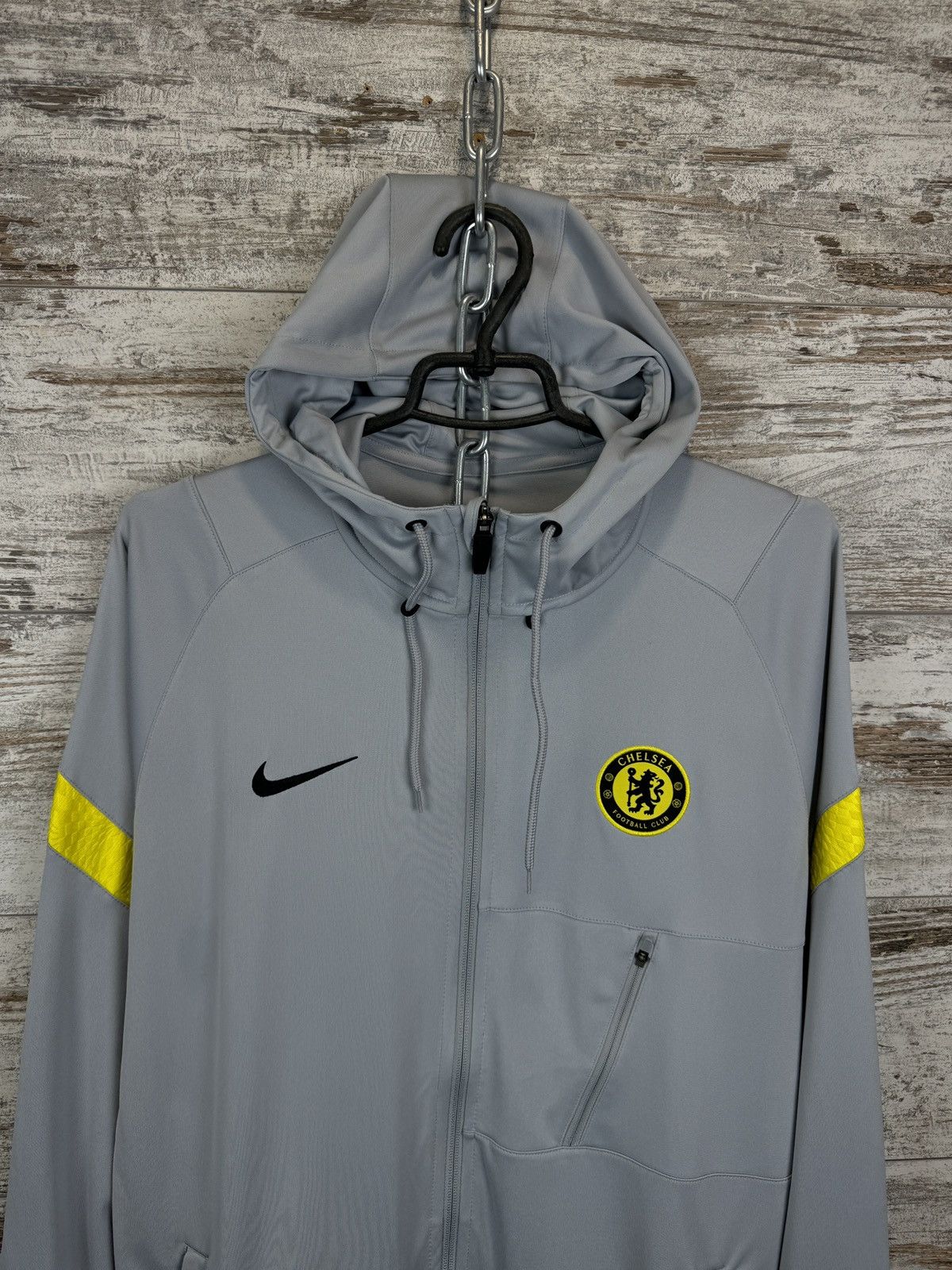Chelsea Soccer × Nike Mens Vintage Nike FC Chelsea Track Jacket zip hoodie Size US L / EU 52-54 / 3 - 3 Thumbnail