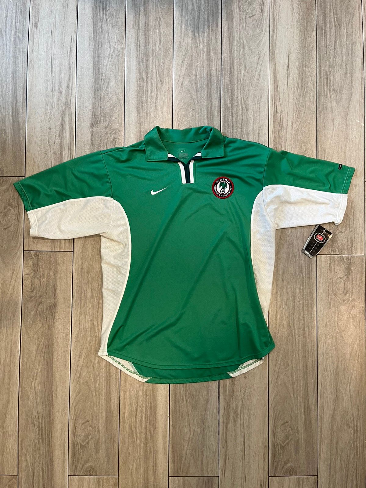 Pre-owned Nike X Soccer Jersey Vintage 2000 Nigeria Home Kit In Green