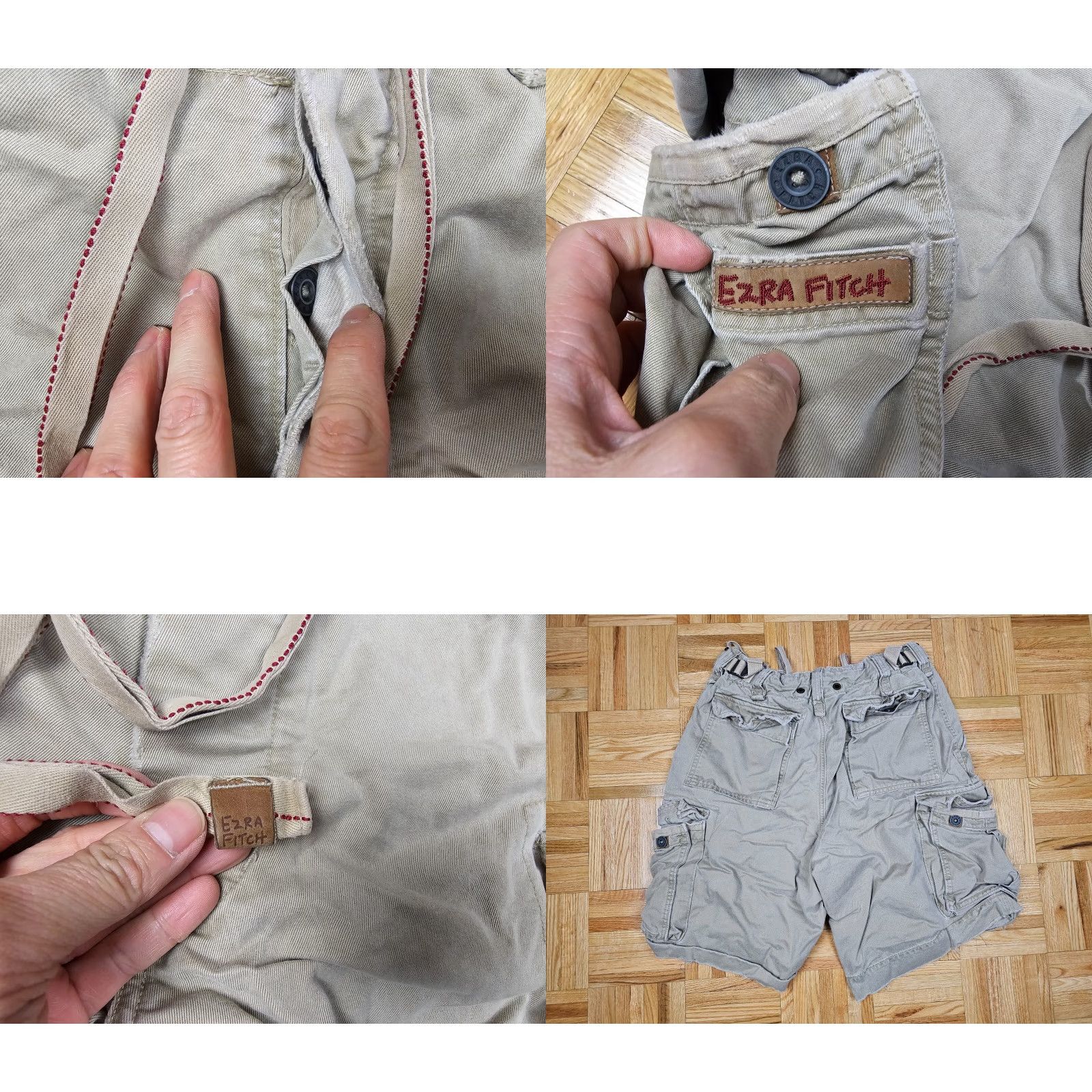 Vintage VINTAGE Ezra Abercrombie Fitch Cargo Shorts MEN'S 30 PARATROOPER MILITARY Distressed Brown Cargo PANTS Mens Size US 30 / EU 46 - 8 Thumbnail