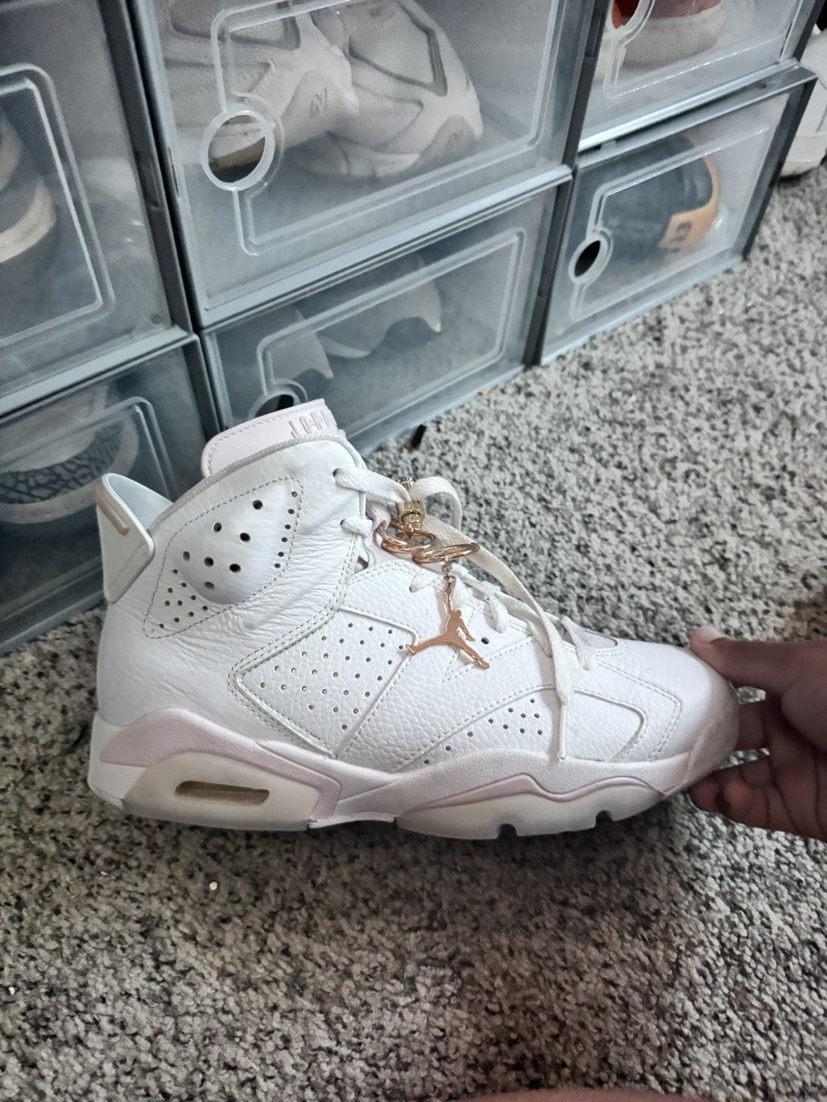 Jordan Brand Womens Air Jordan 6 Retro ‘Gold Hoops’ Size US 9 / IT 39 - 3 Thumbnail