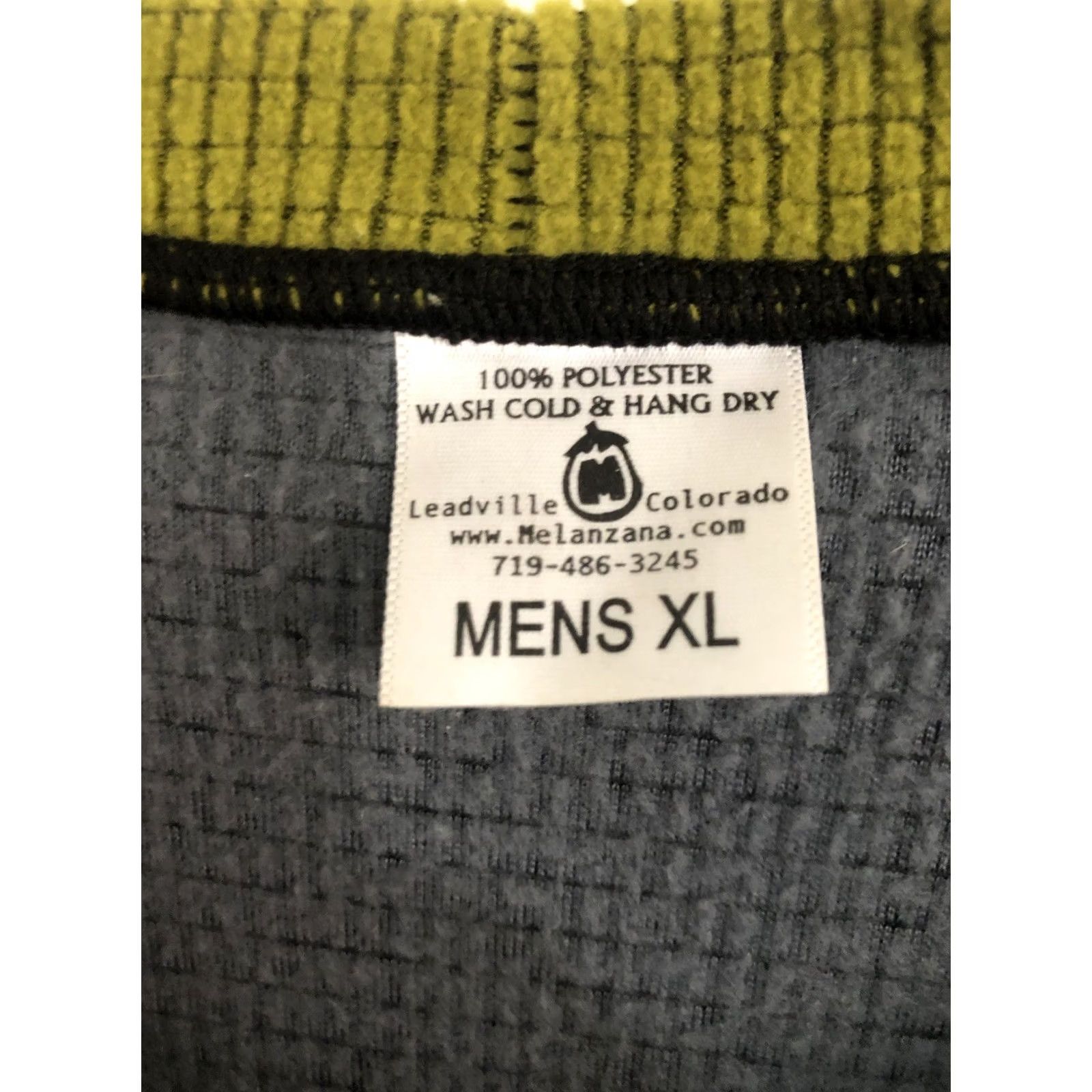 Melanzana Melanzana Mens Long Sleeve Microgrid Shirt XL Green & Grey Crew Neck Pullover Casual Outdoor Size US XL / EU 56 / 4 - 5 Thumbnail