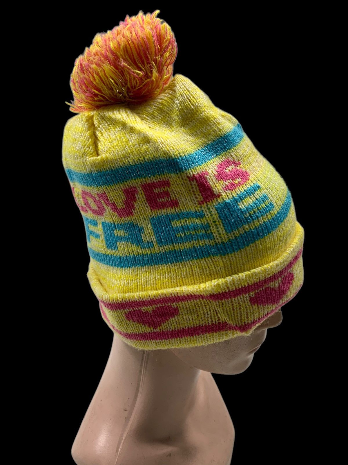 Japanese Brand Love is free Beani Hats RARE Size ONE SIZE - 3 Thumbnail