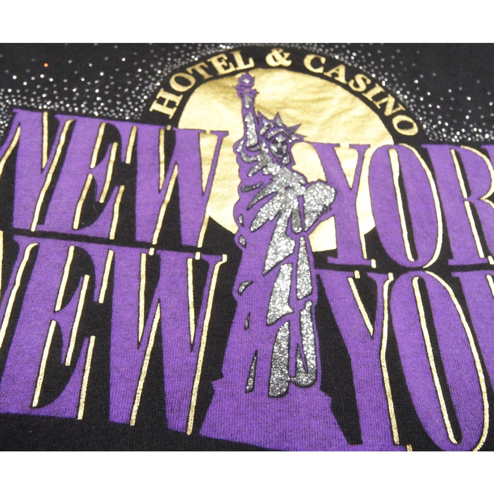 Vintage VINTAGE New York New York Shirt Mens XL Black Graphic 90s Single Stitch Nevada Tee Size US XL / EU 56 / 4 - 3 Thumbnail